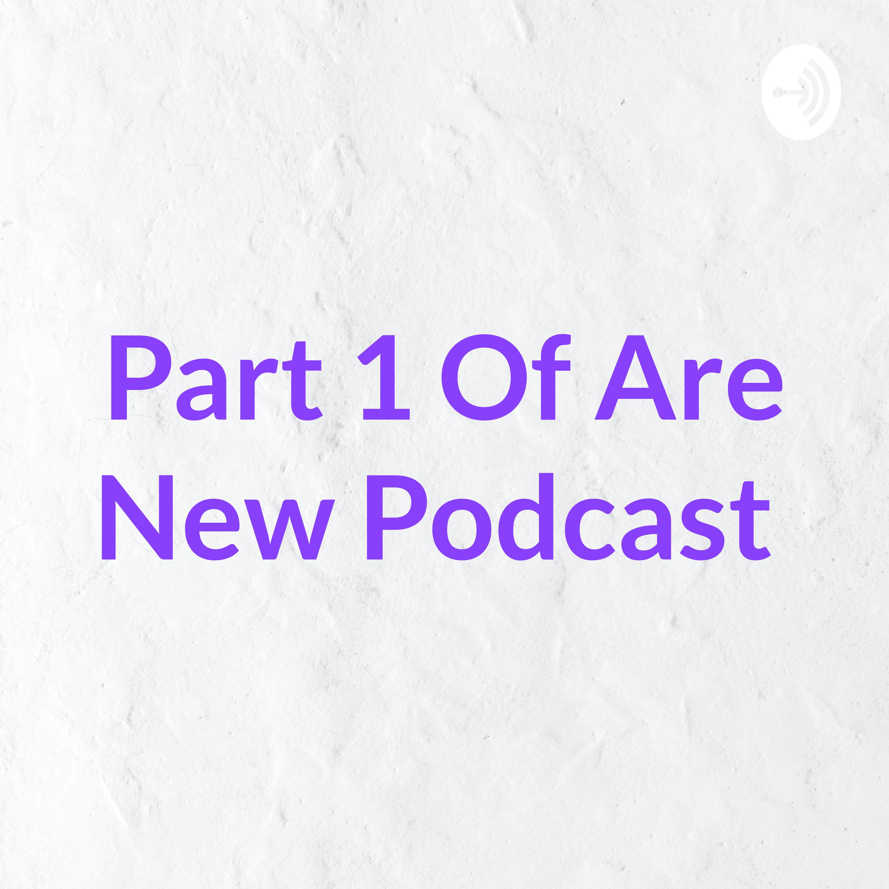 Part 1 Of Are New Podcast 