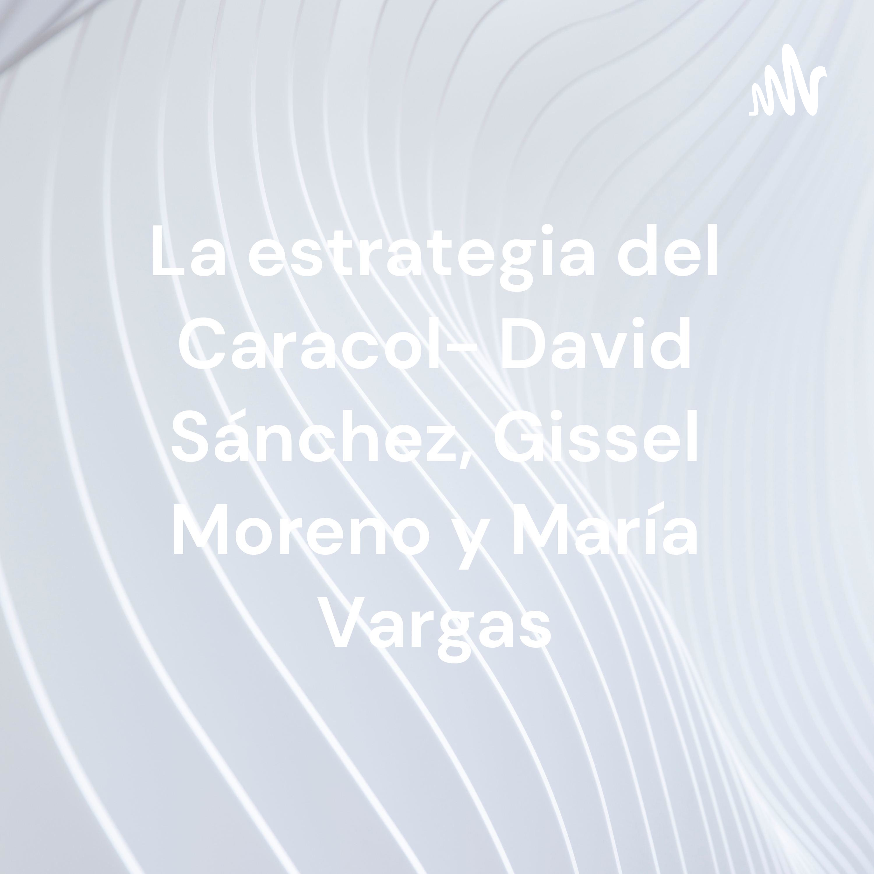 La estrategia del Caracol- David Sánchez, Gissel Moreno y María Vargas