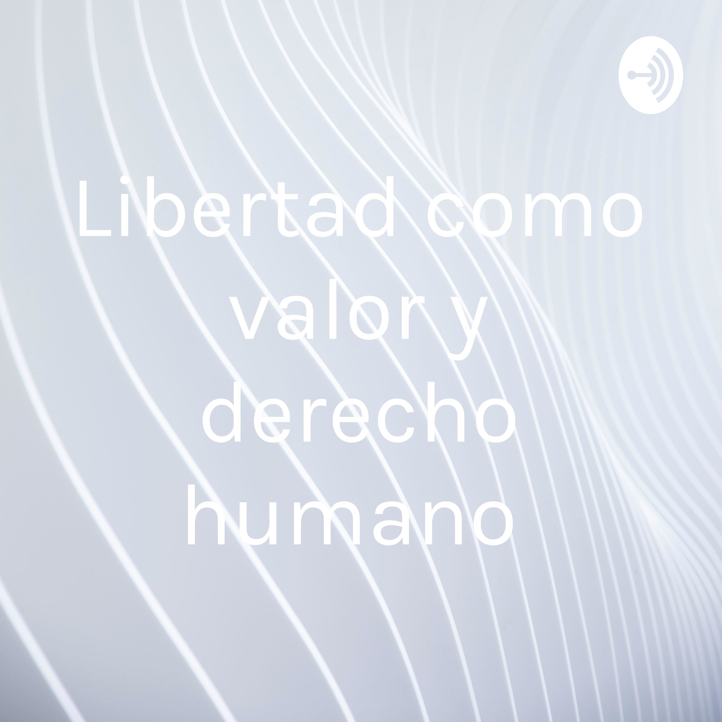 Libertad como valor y derecho humano cover art