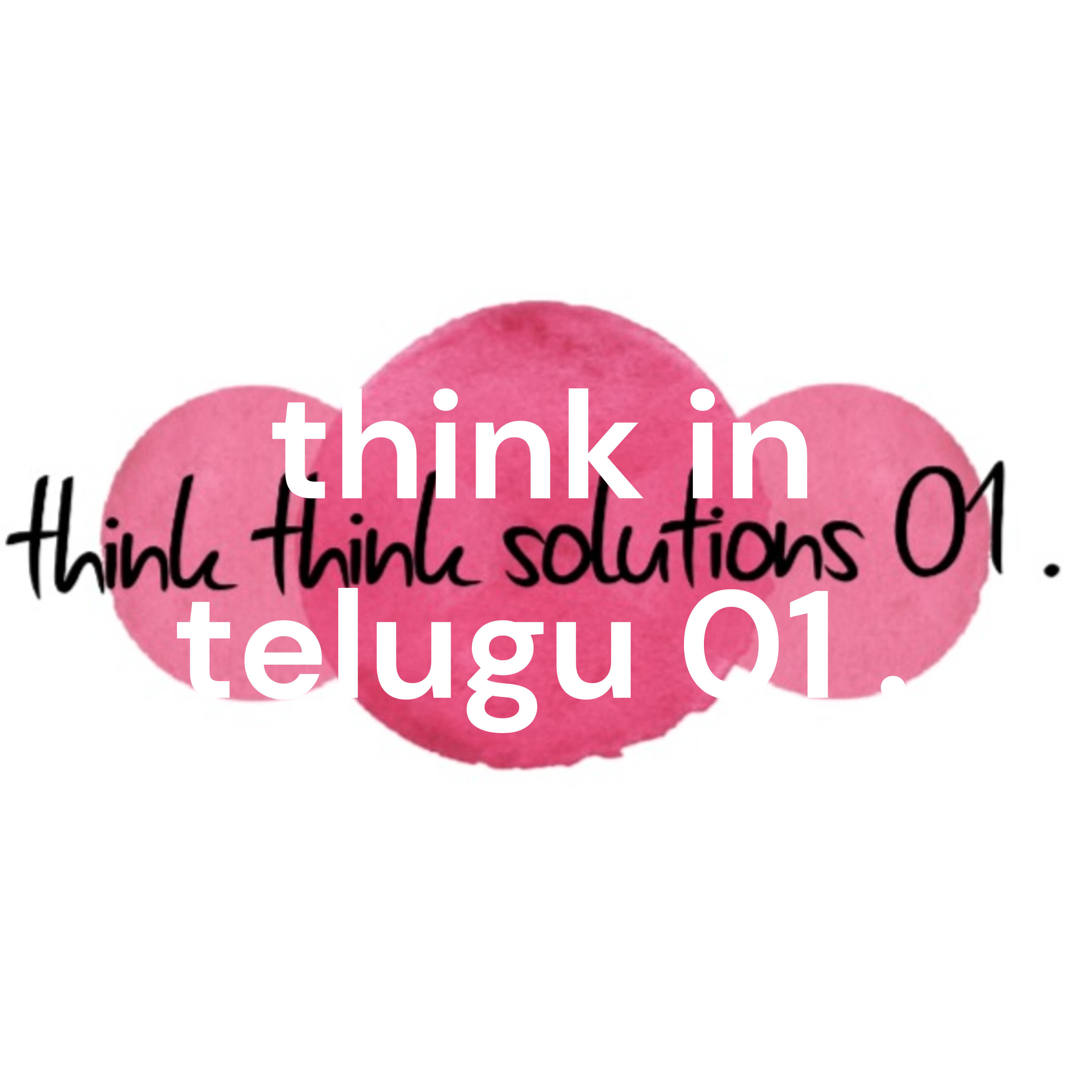 think in telugu 01 . cover art
