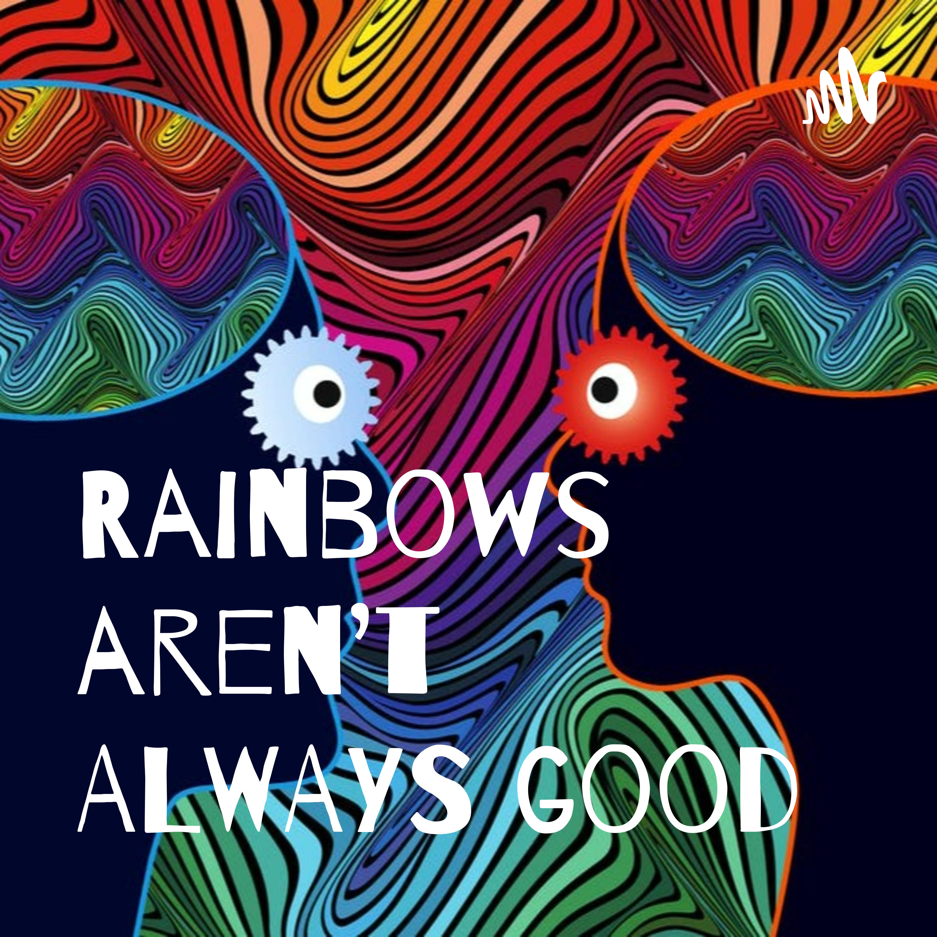 Rainbows aren't ALWAYS good podcast artwork