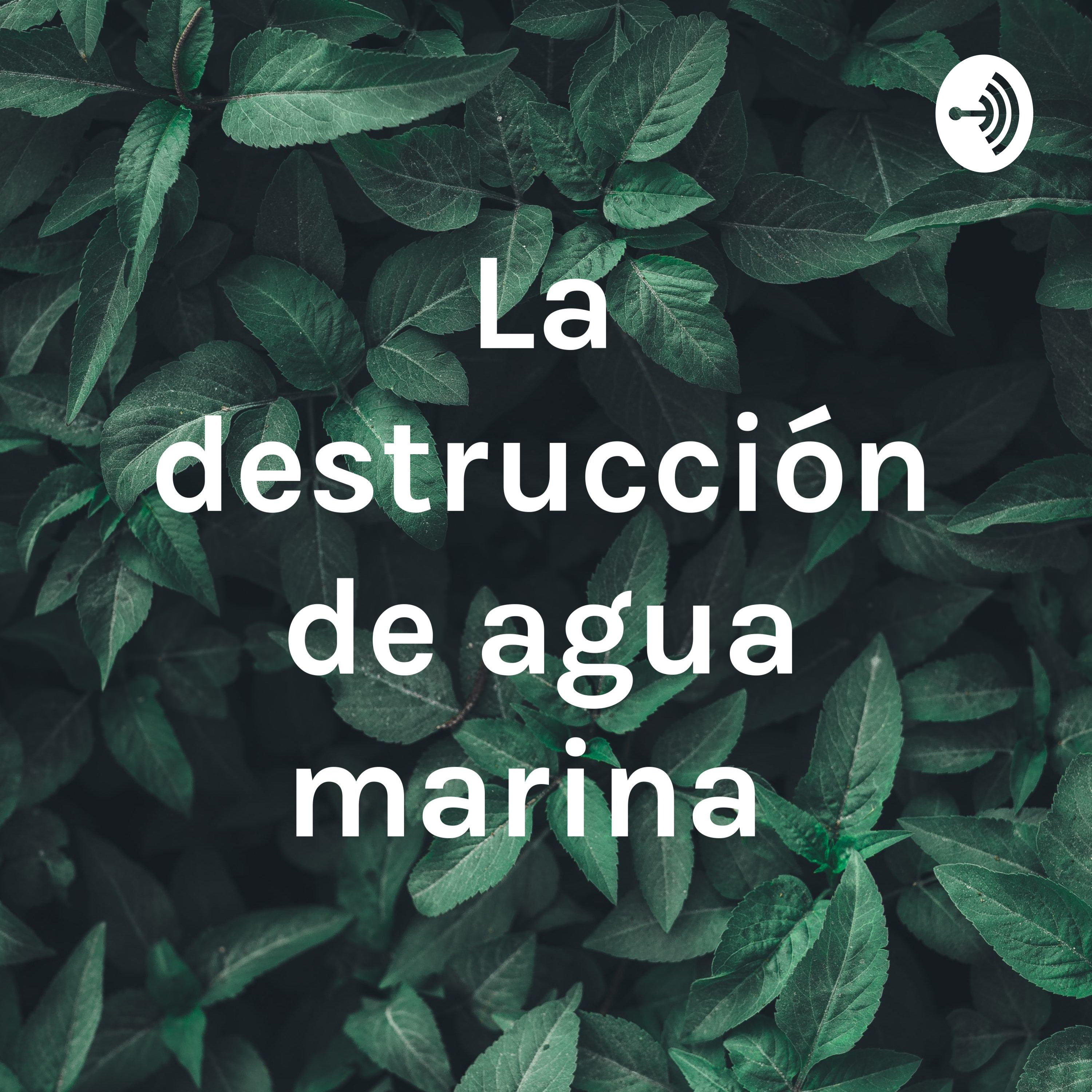 La destrucción de agua marina 