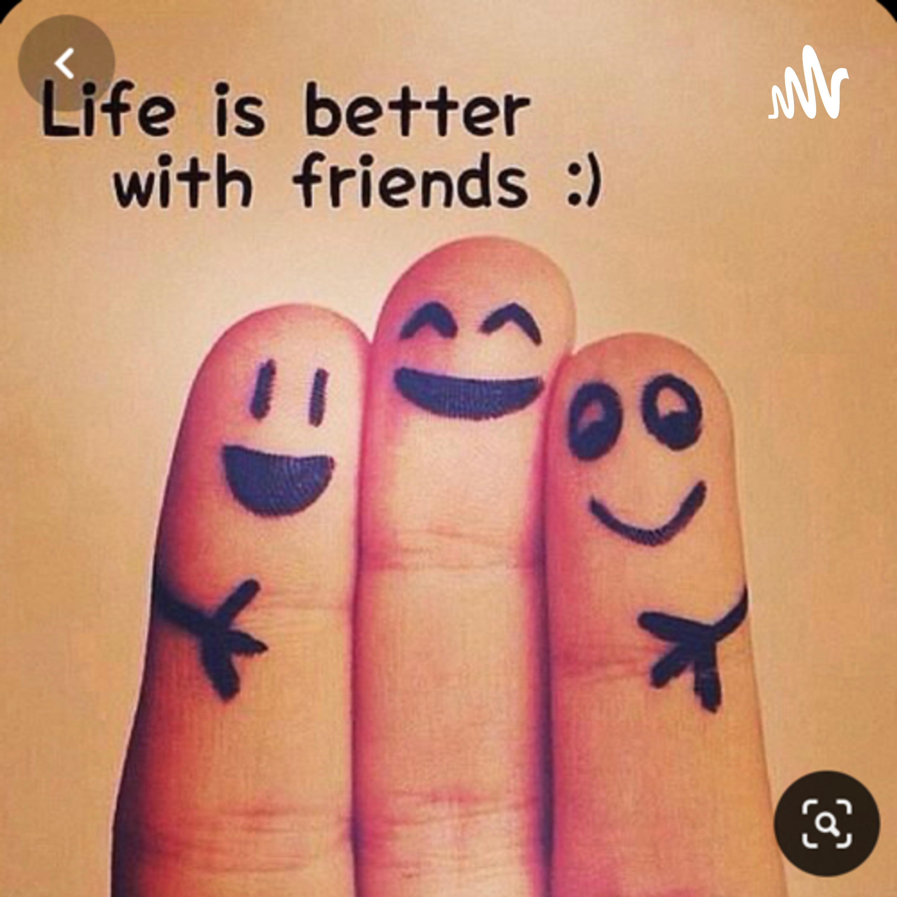 New podcast about friendship cover art