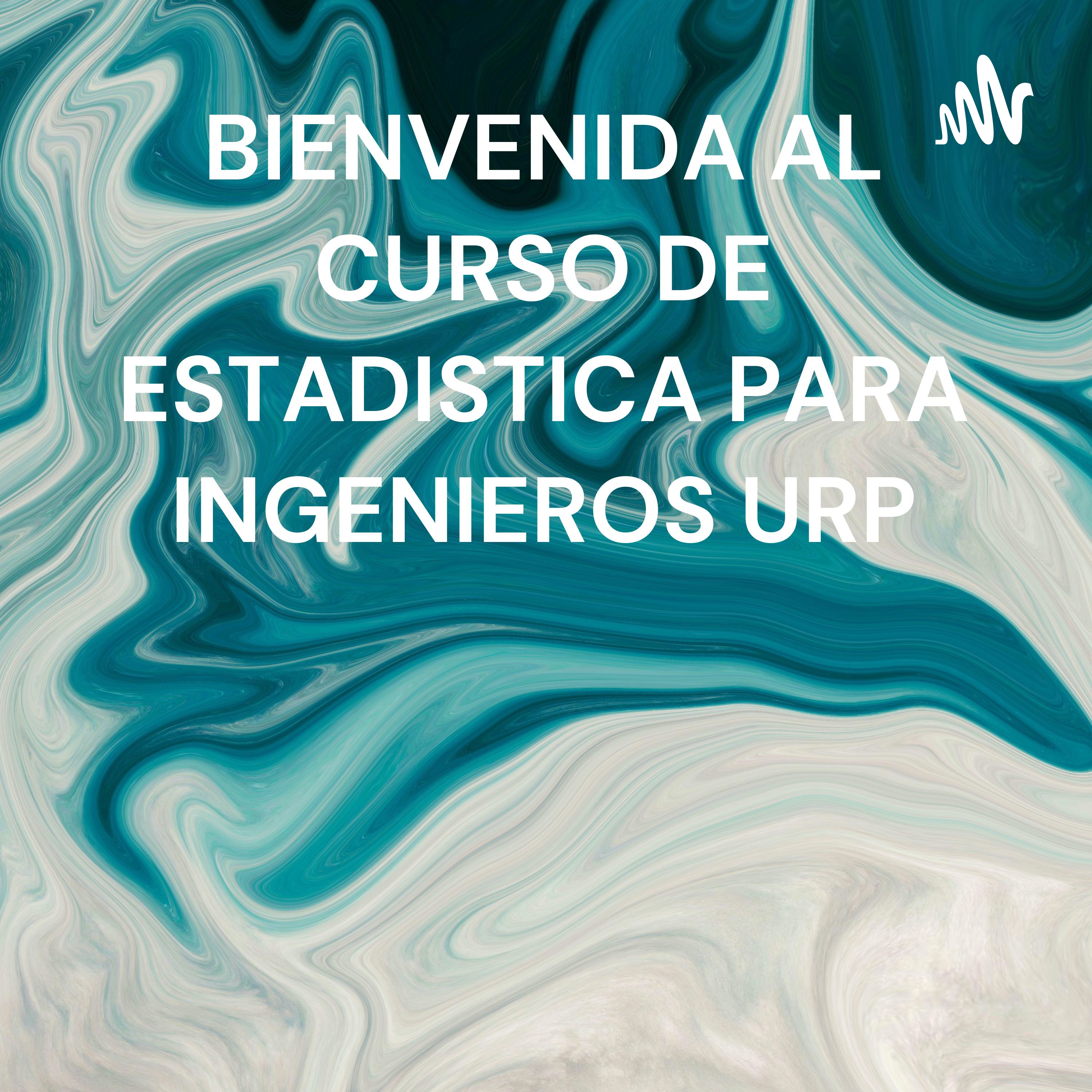BIENVENIDA AL CURSO DE ESTADISTICA PARA INGENIEROS URP