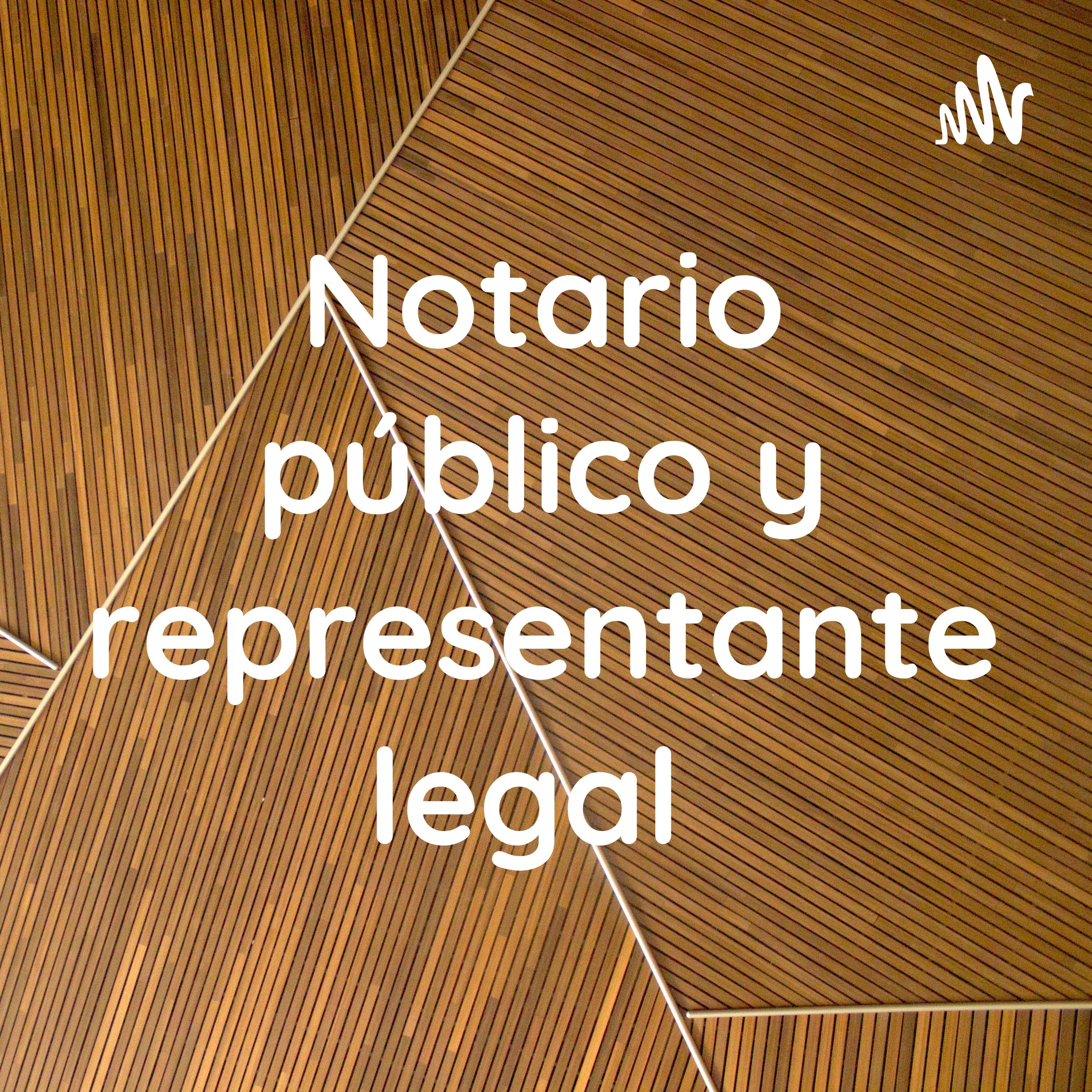 Notario público y representante legal 