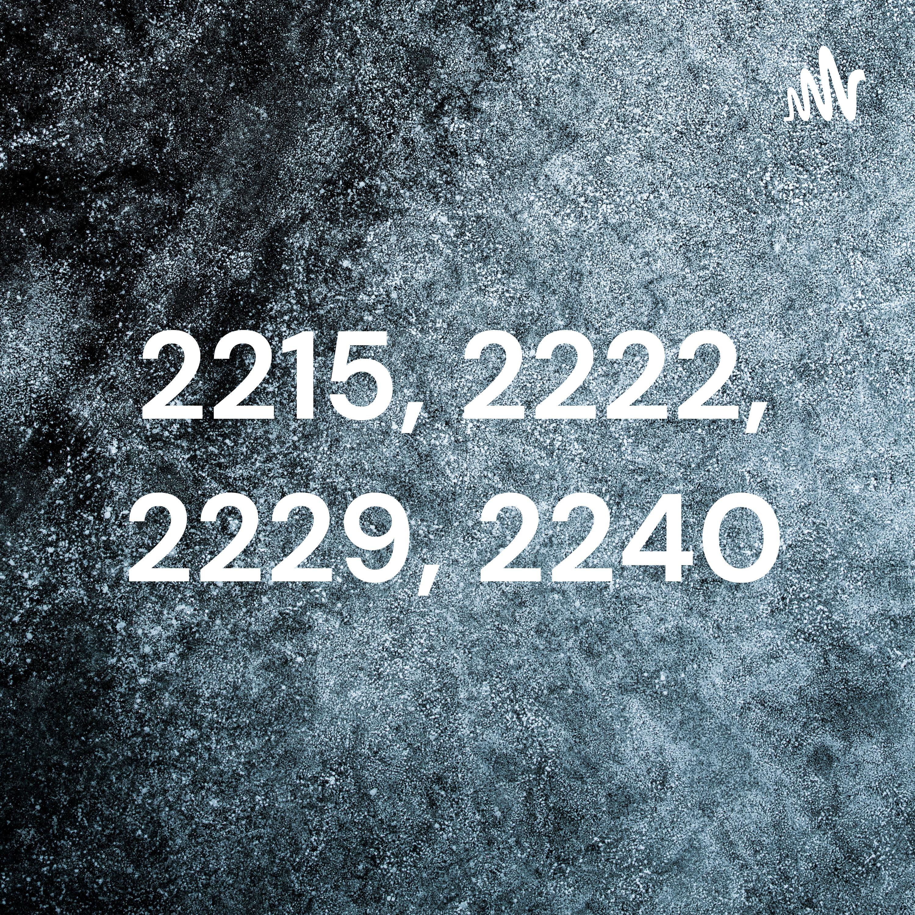 2215, 2222, 2229, 2240 podcast artwork