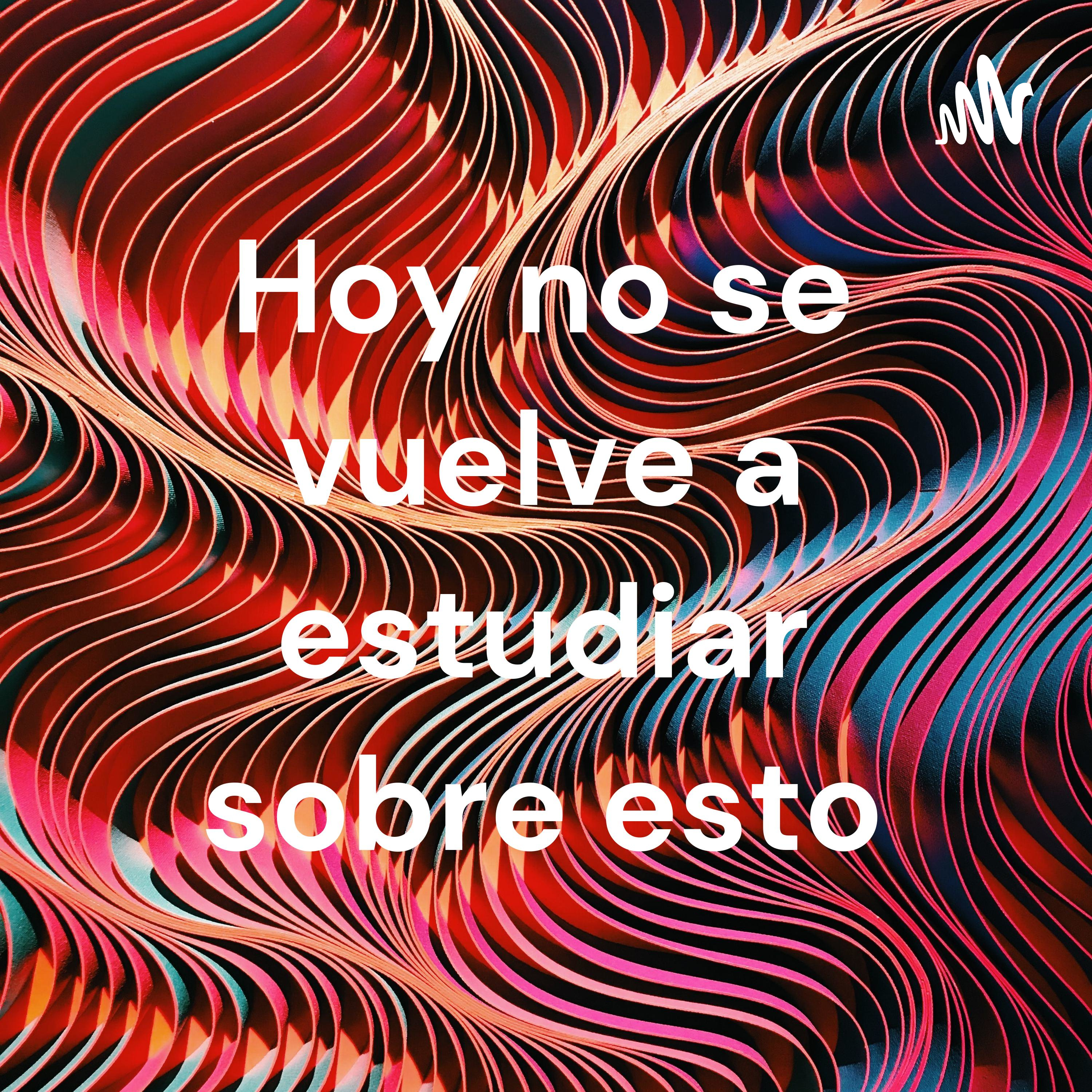 Hoy no se vuelve a estudiar sobre esto cover art