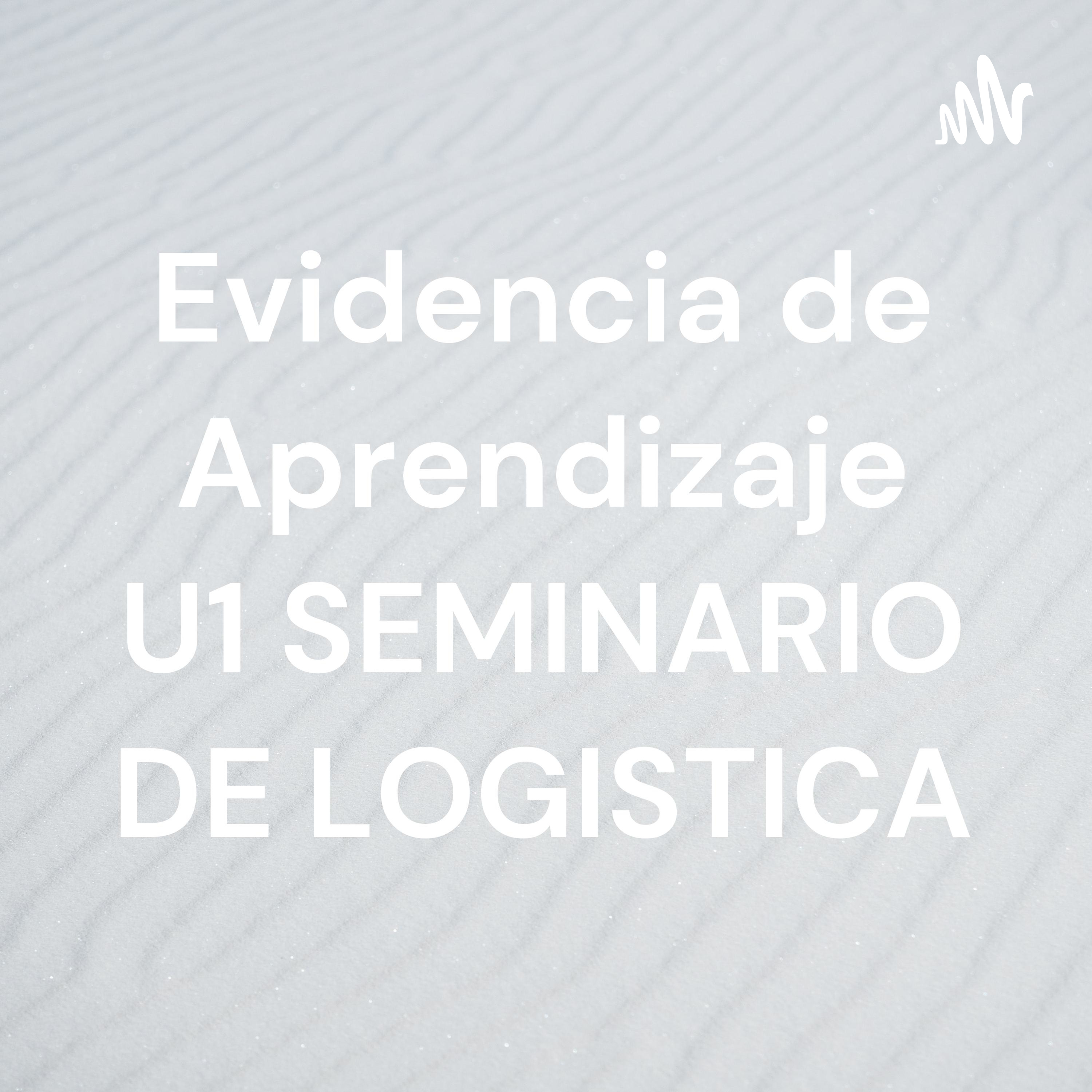 Evidencia de Aprendizaje U1 SEMINARIO DE LOGISTICA