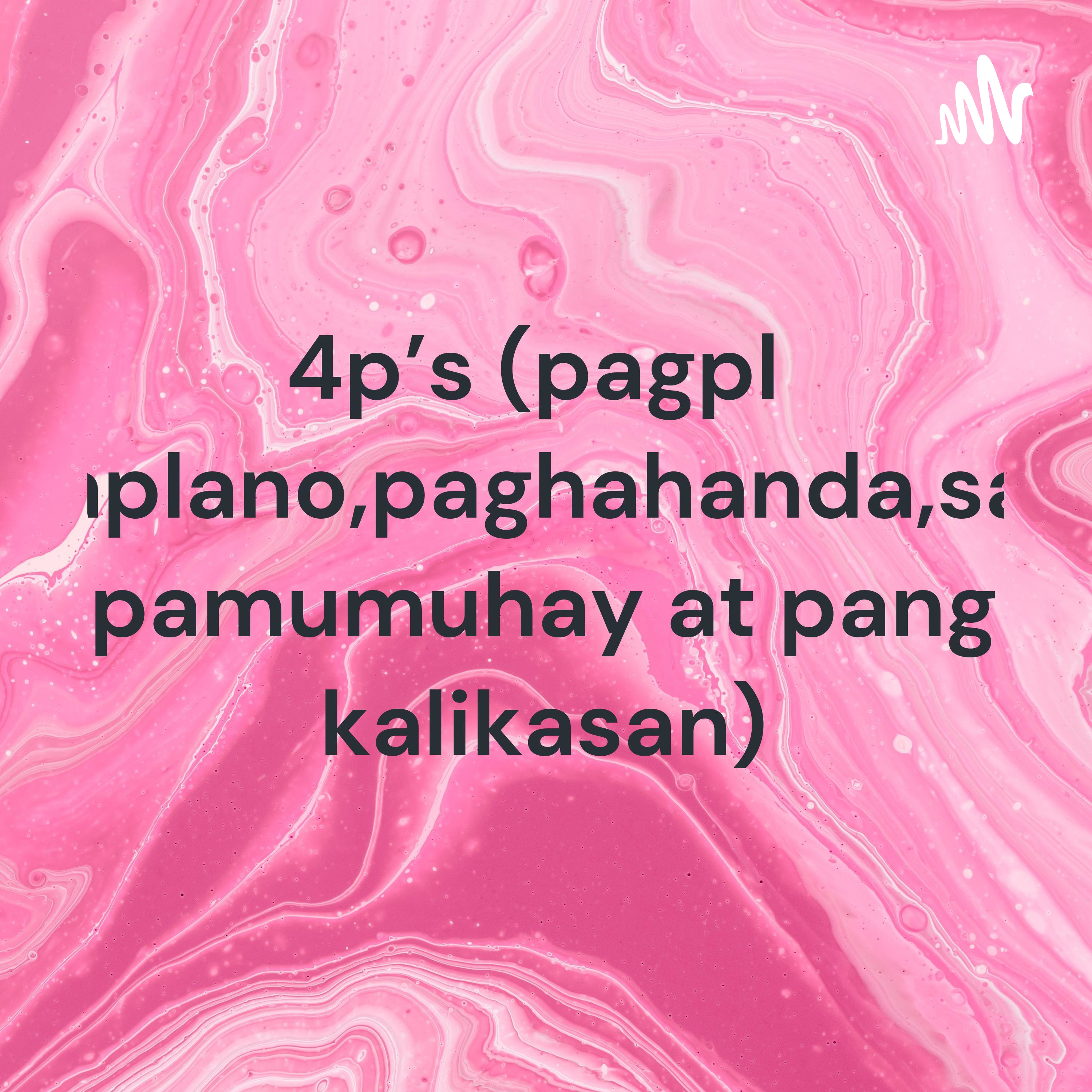 4p's (pagplaplano,paghahanda,sa pamumuhay at pang kalikasan) cover art