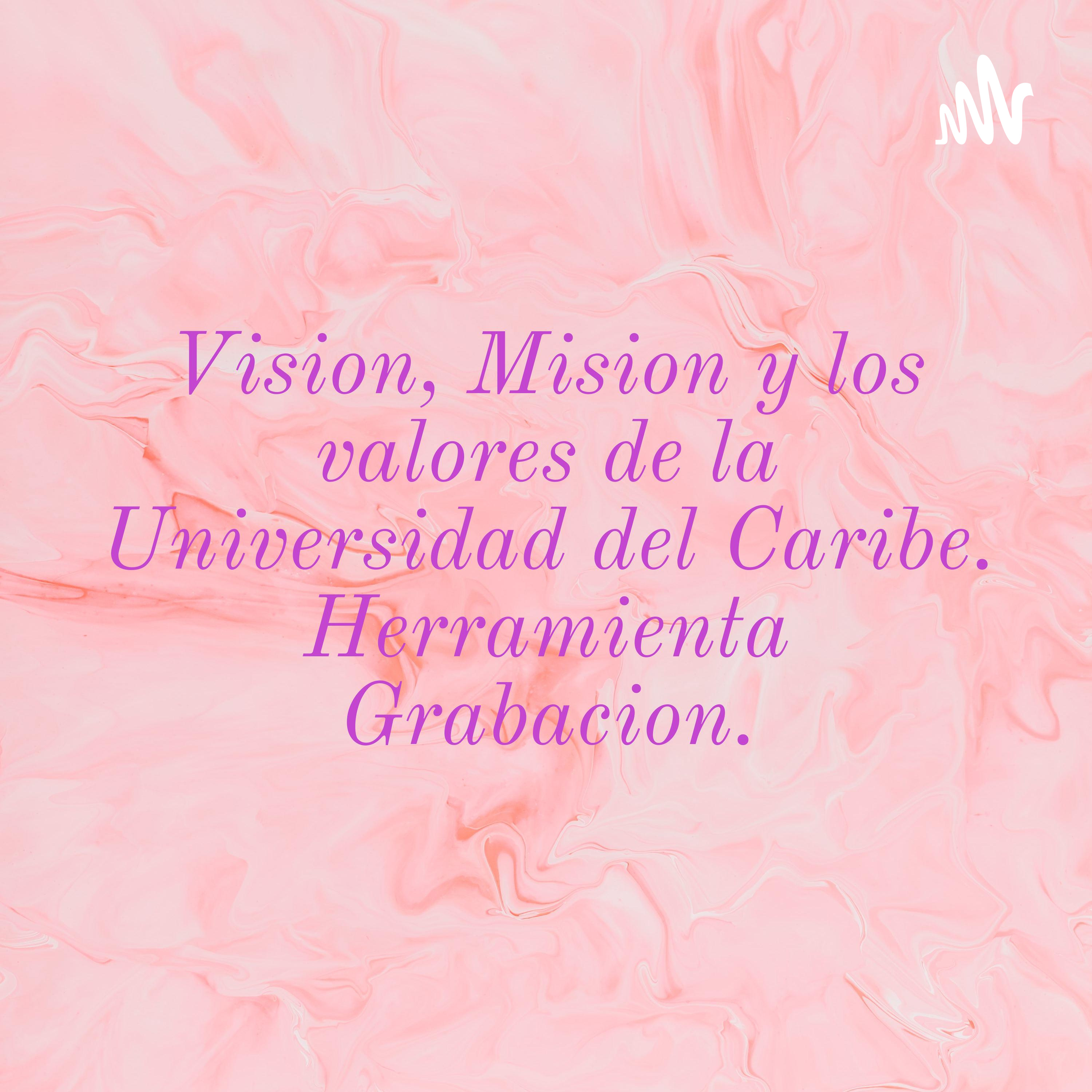 Vision, Mision y los valores de la Universidad del Caribe. Herramienta Grabacion. cover art