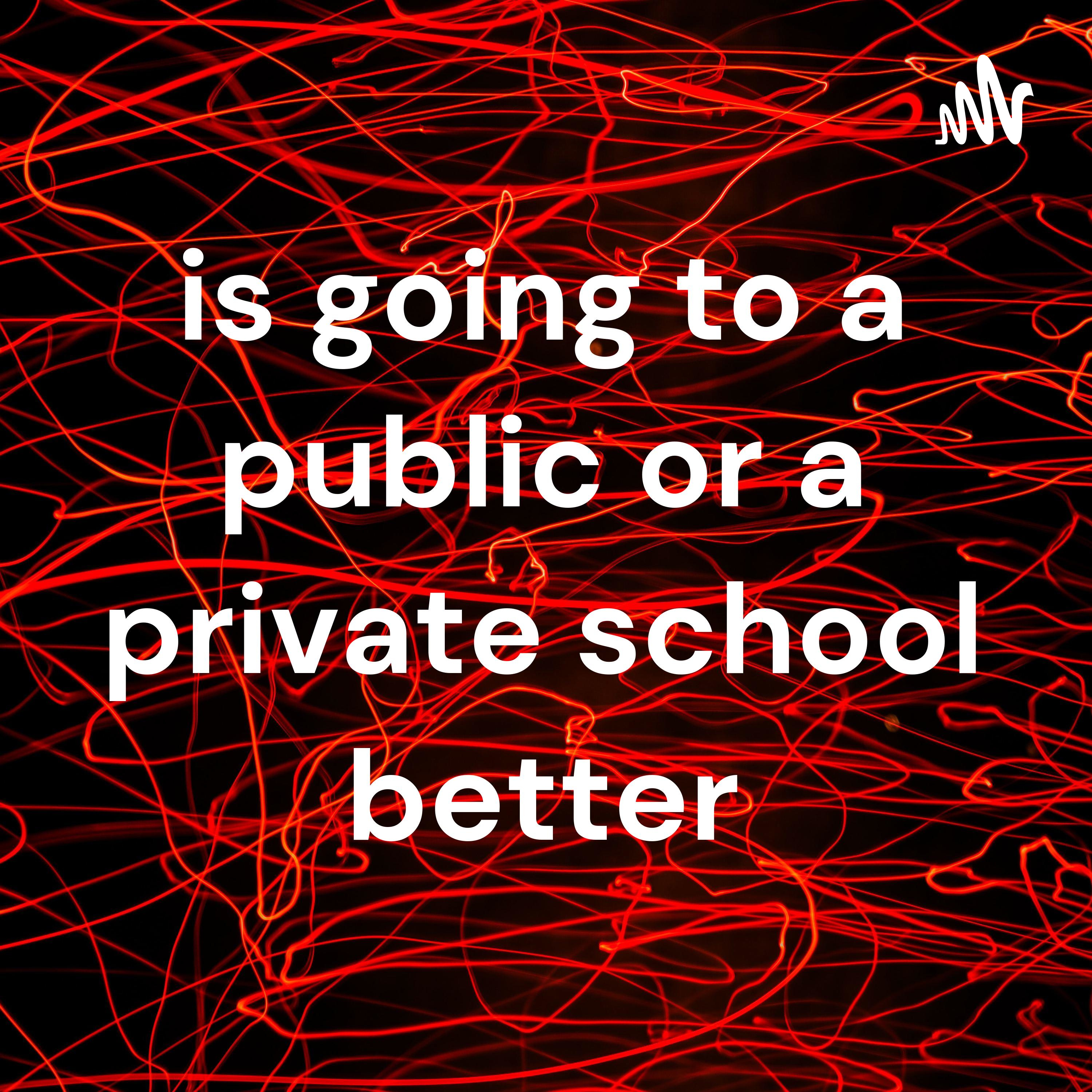 is going to a public or a private school better cover art