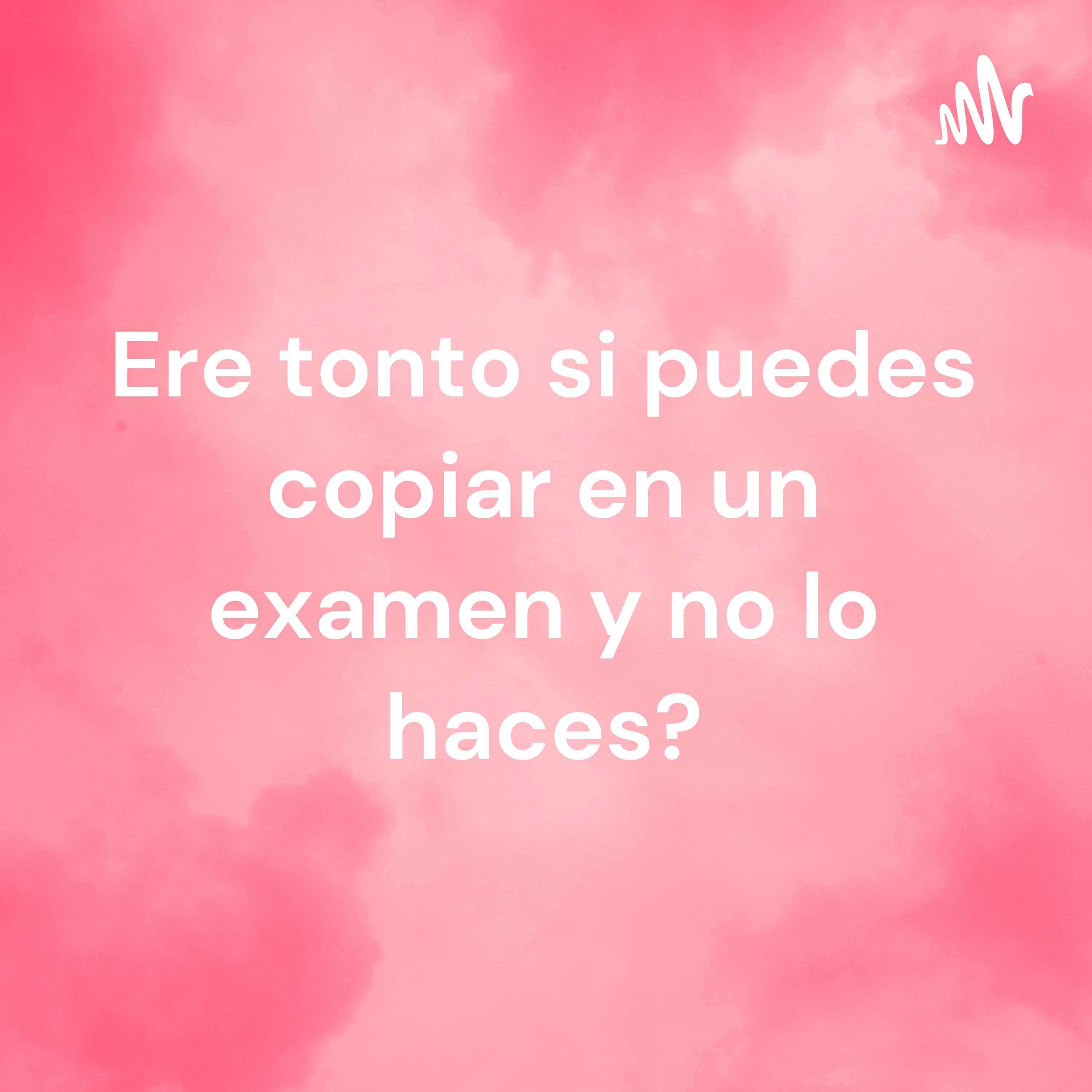 Ere tonto si puedes copiar en un examen y no lo haces? cover art