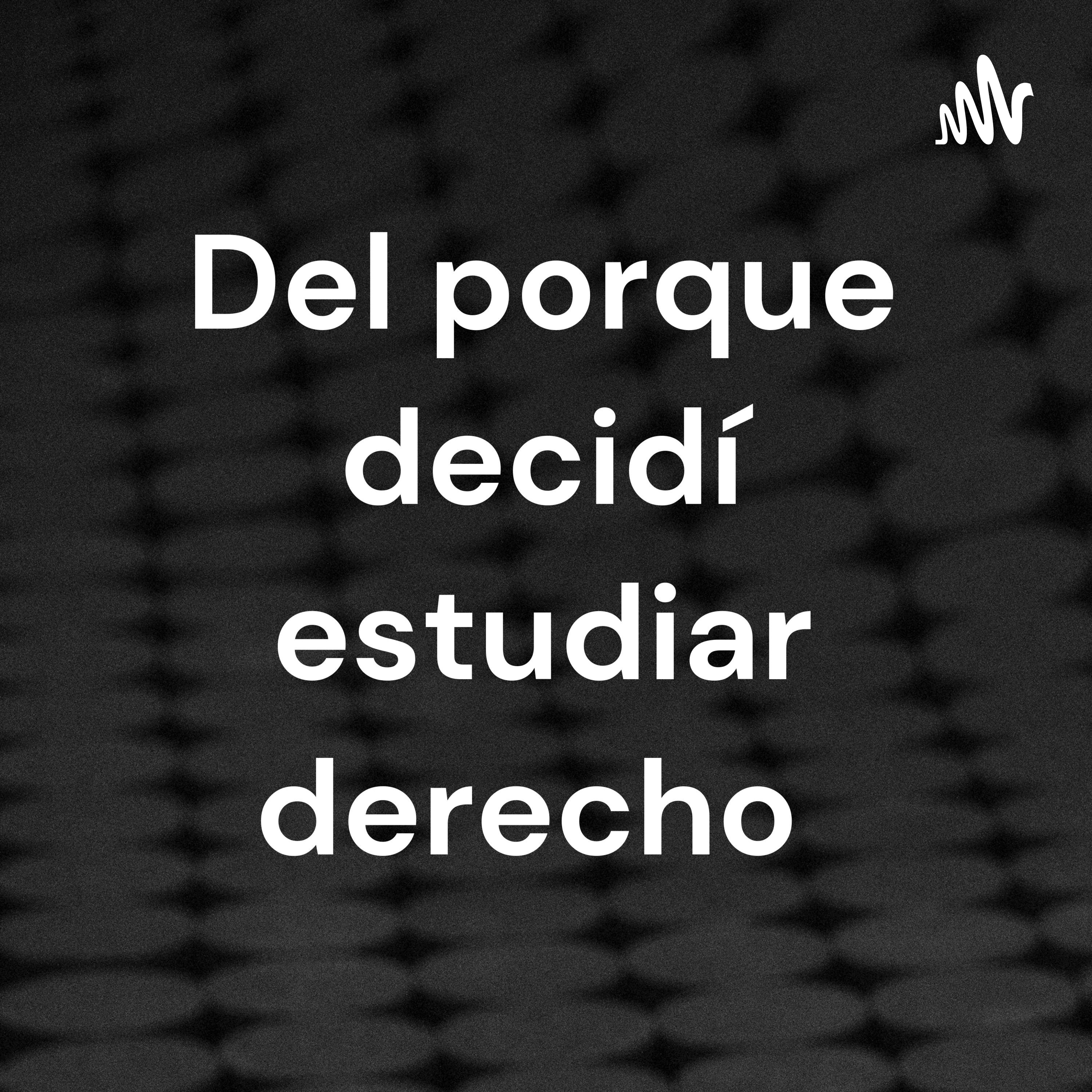 Del porque decidí estudiar derecho 