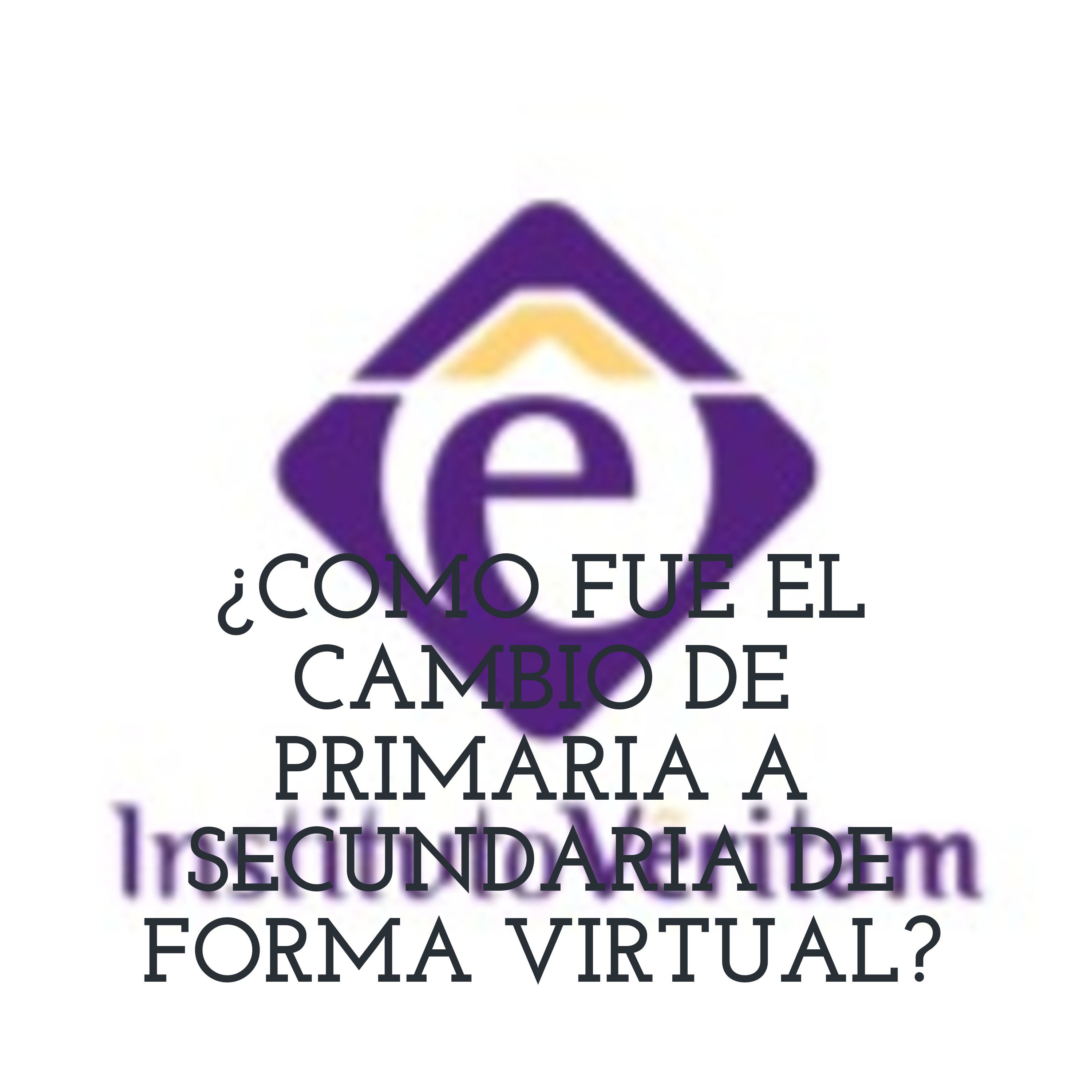 ¿COMO FUE EL CAMBIO DE PRIMARIA A SECUNDARIA DE FORMA VIRTUAL?