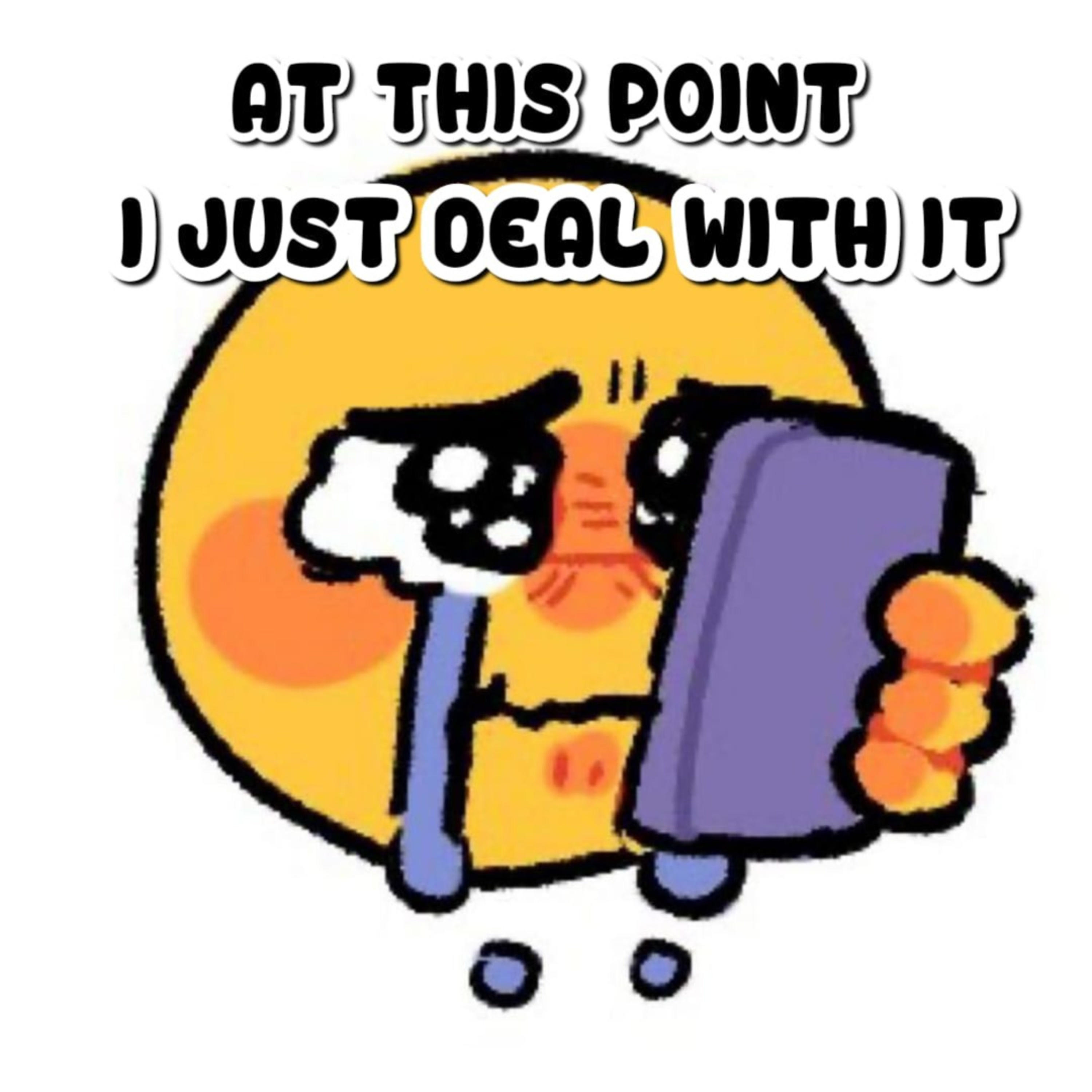 At This Point I Just Deal With It.