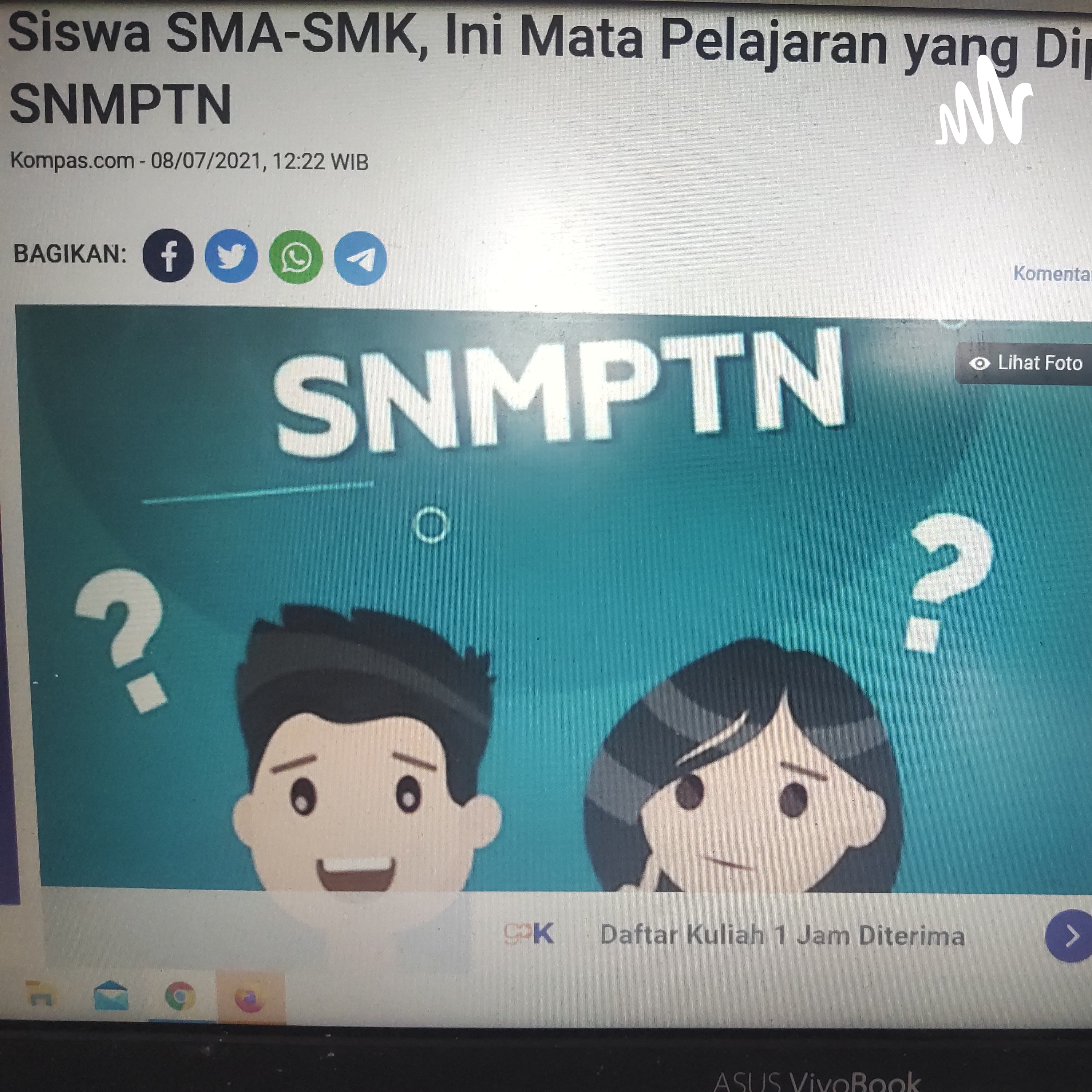 Siswa SMA-SMK, Ini Mata Pelajaran Yang Diperhitungkan Di SNMPTN
