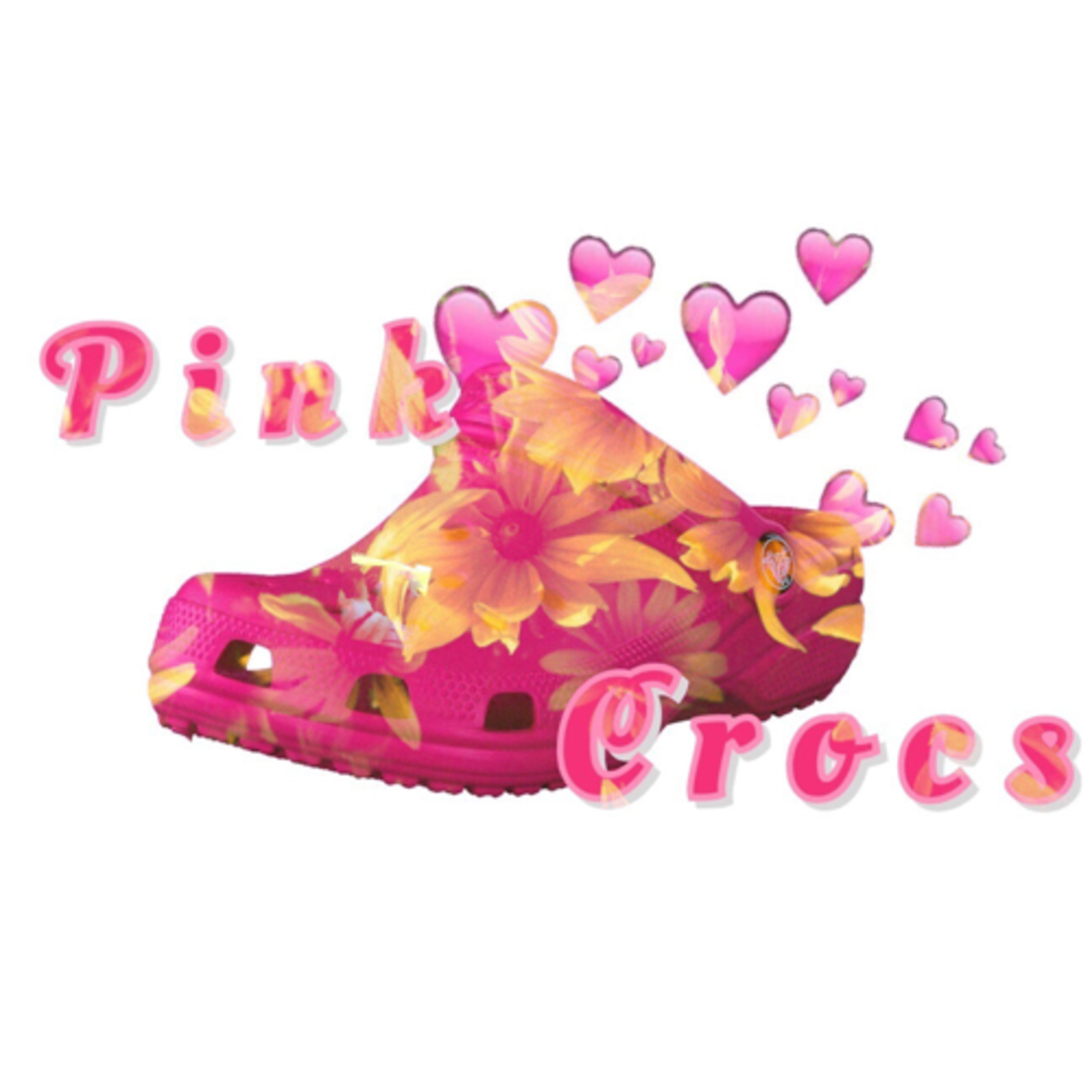 Pink crocs podcast artwork
