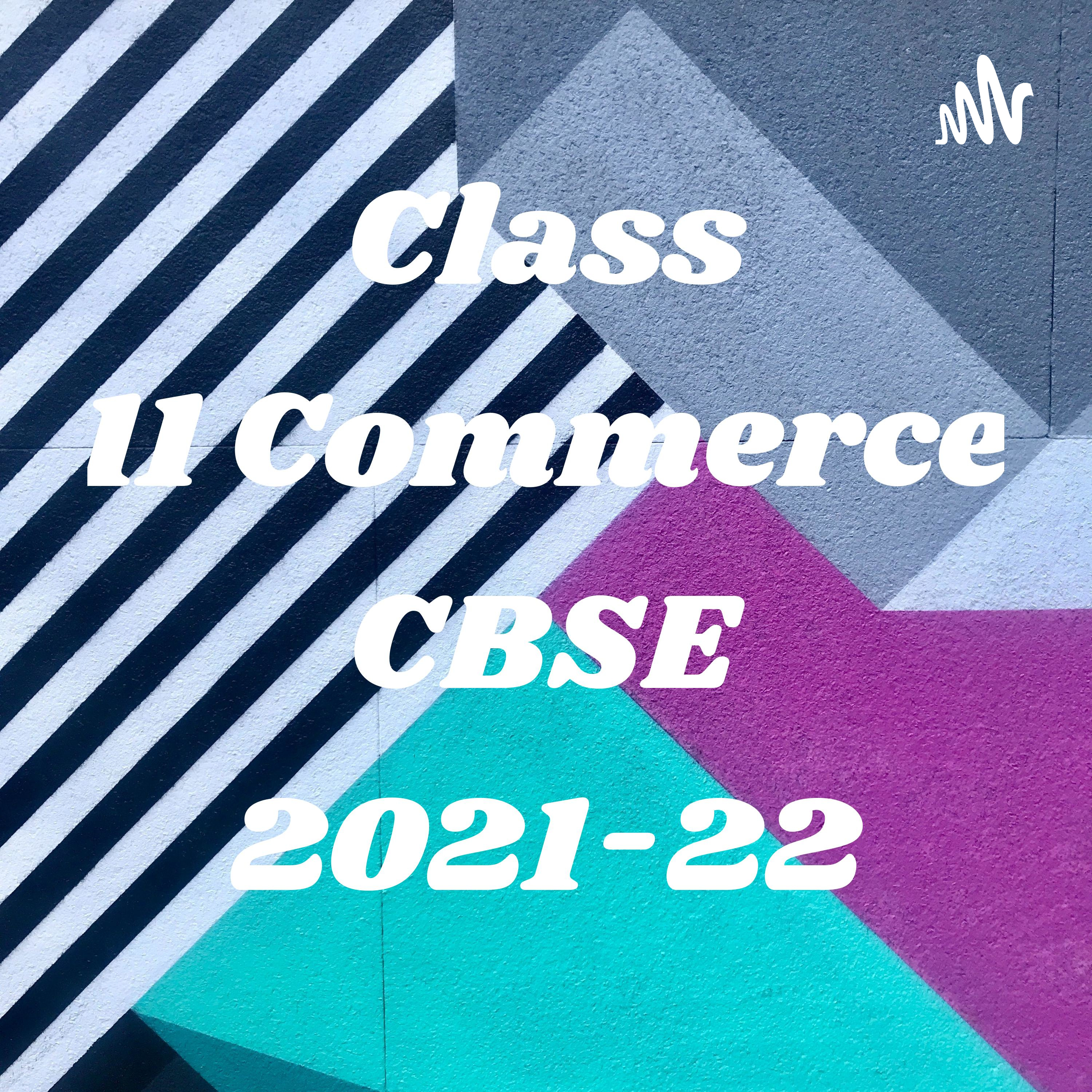 Class 11 Commerce CBSE 2021-22 podcast artwork