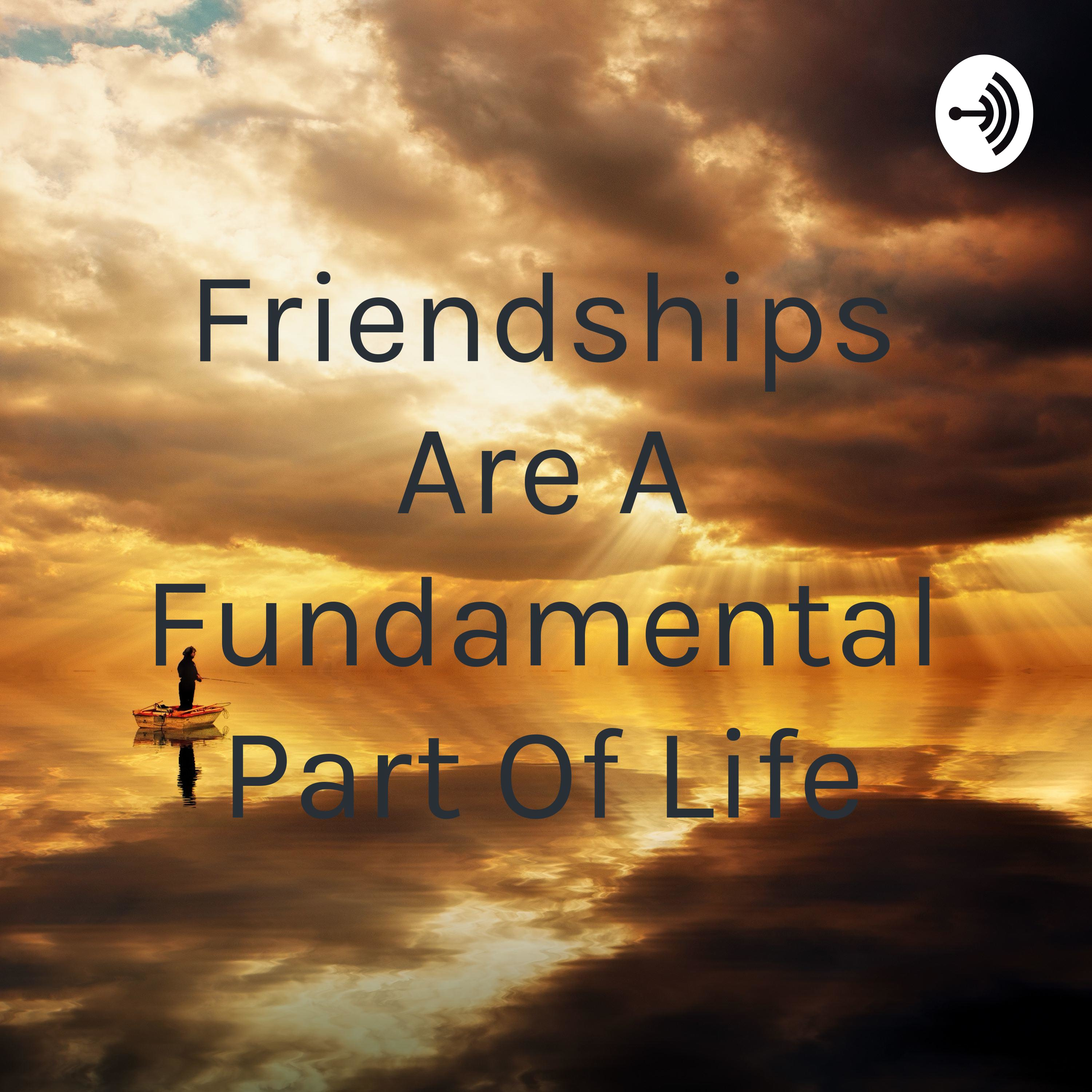 Friendships Are A Fundamental Part Of Life