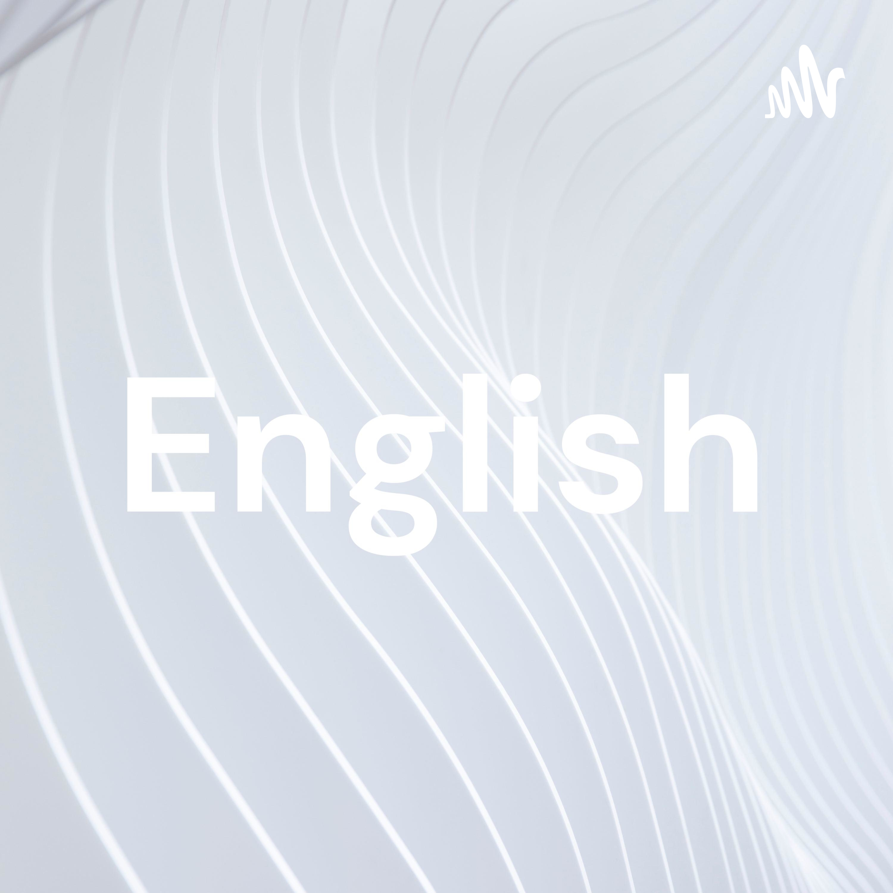 English podcast artwork