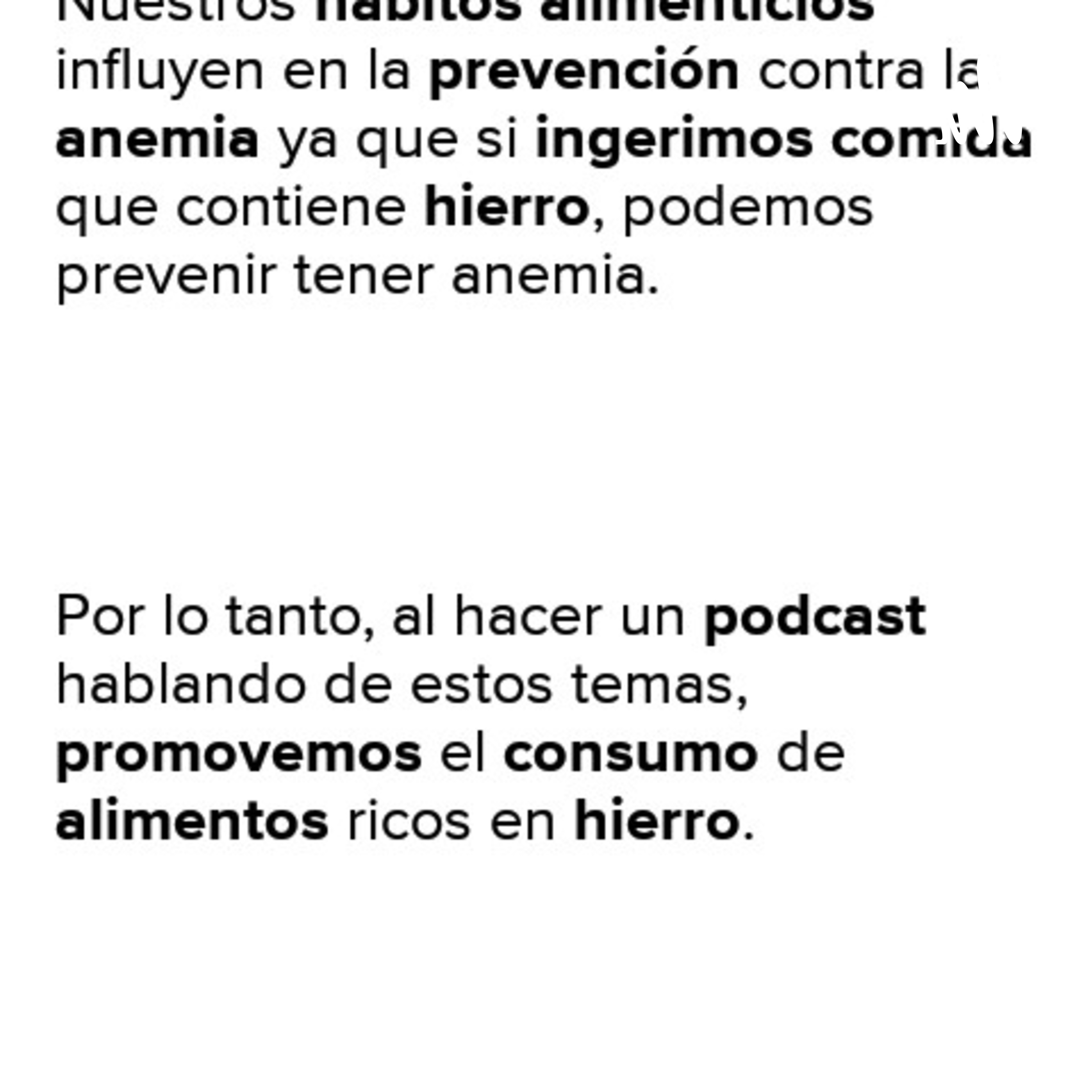 Combatiendo La Anemia De Nuestro Cuerpo