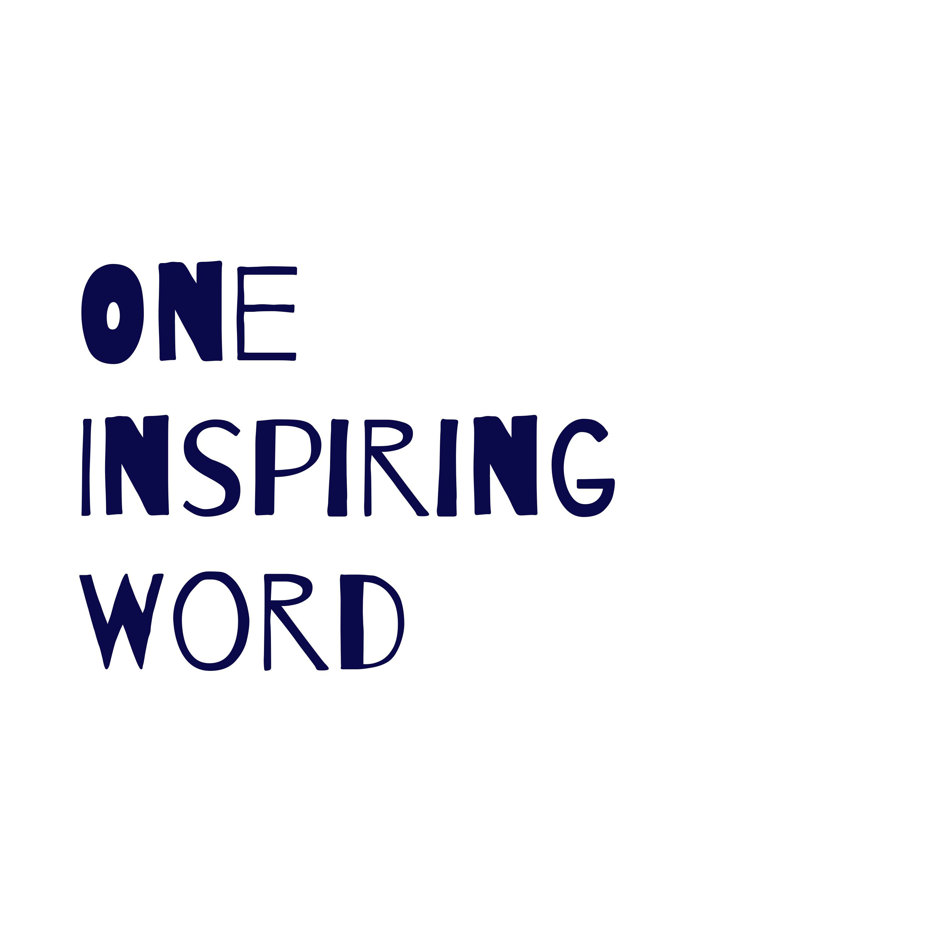 One Inspiring Word