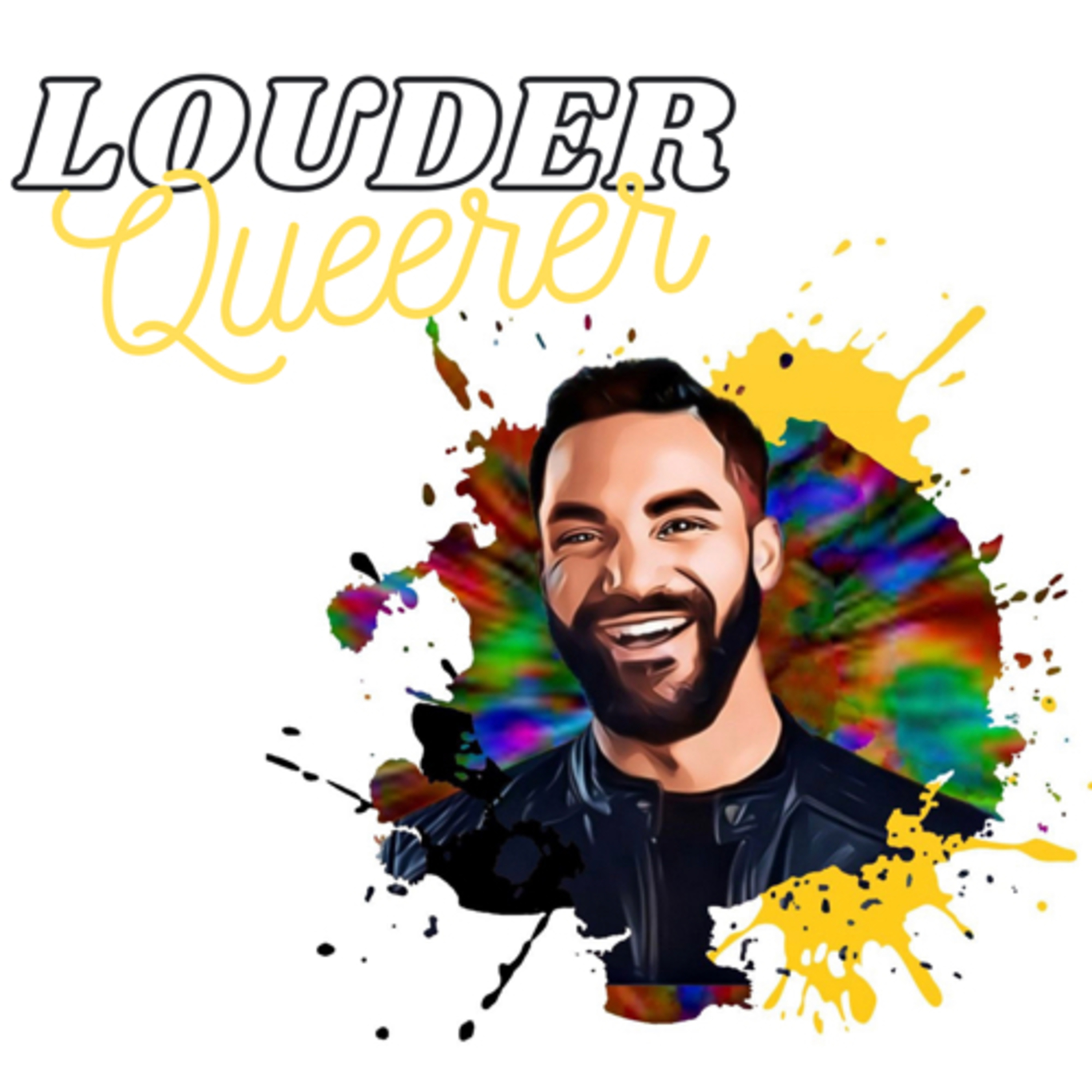 Louder Queerer podcast artwork