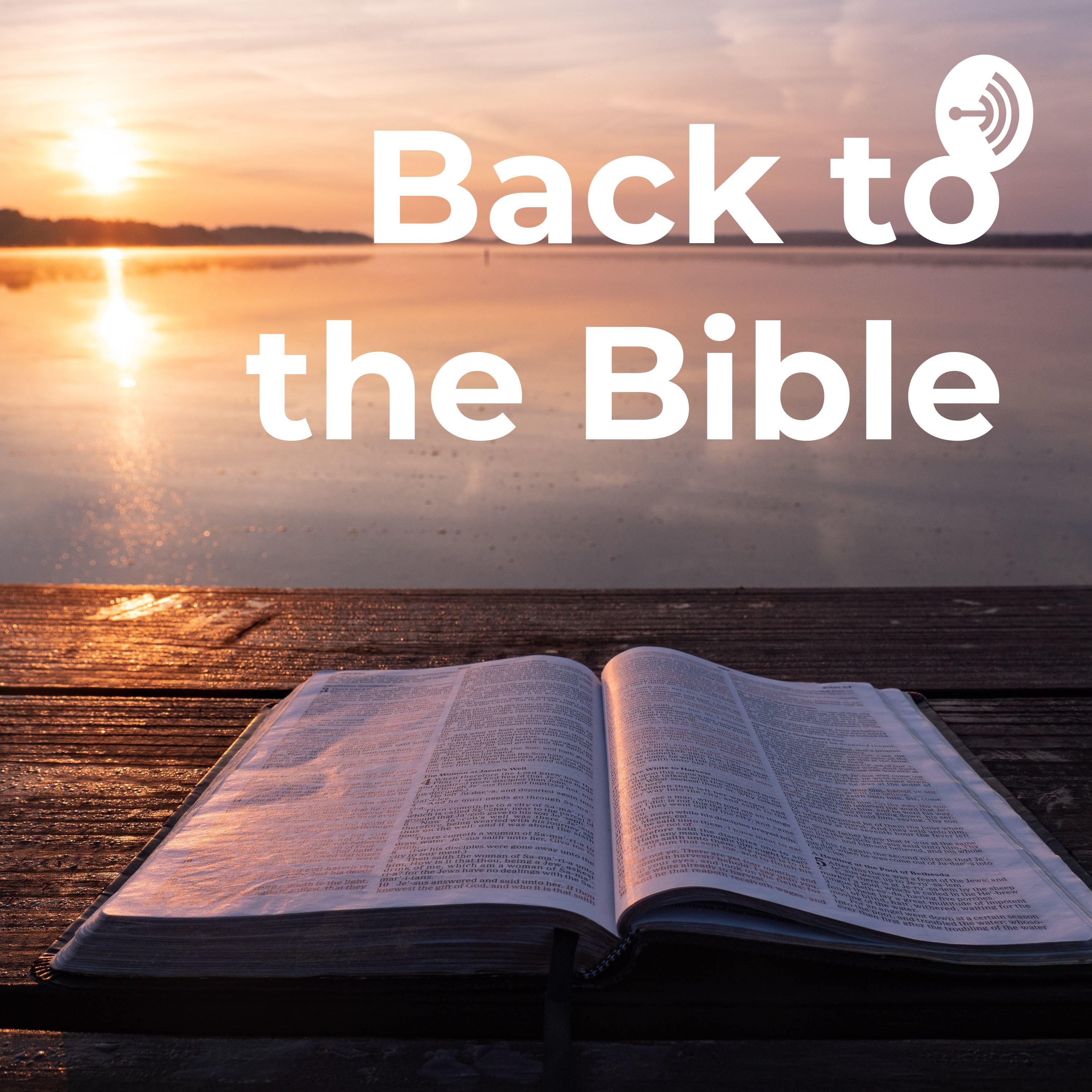Back to the Bible