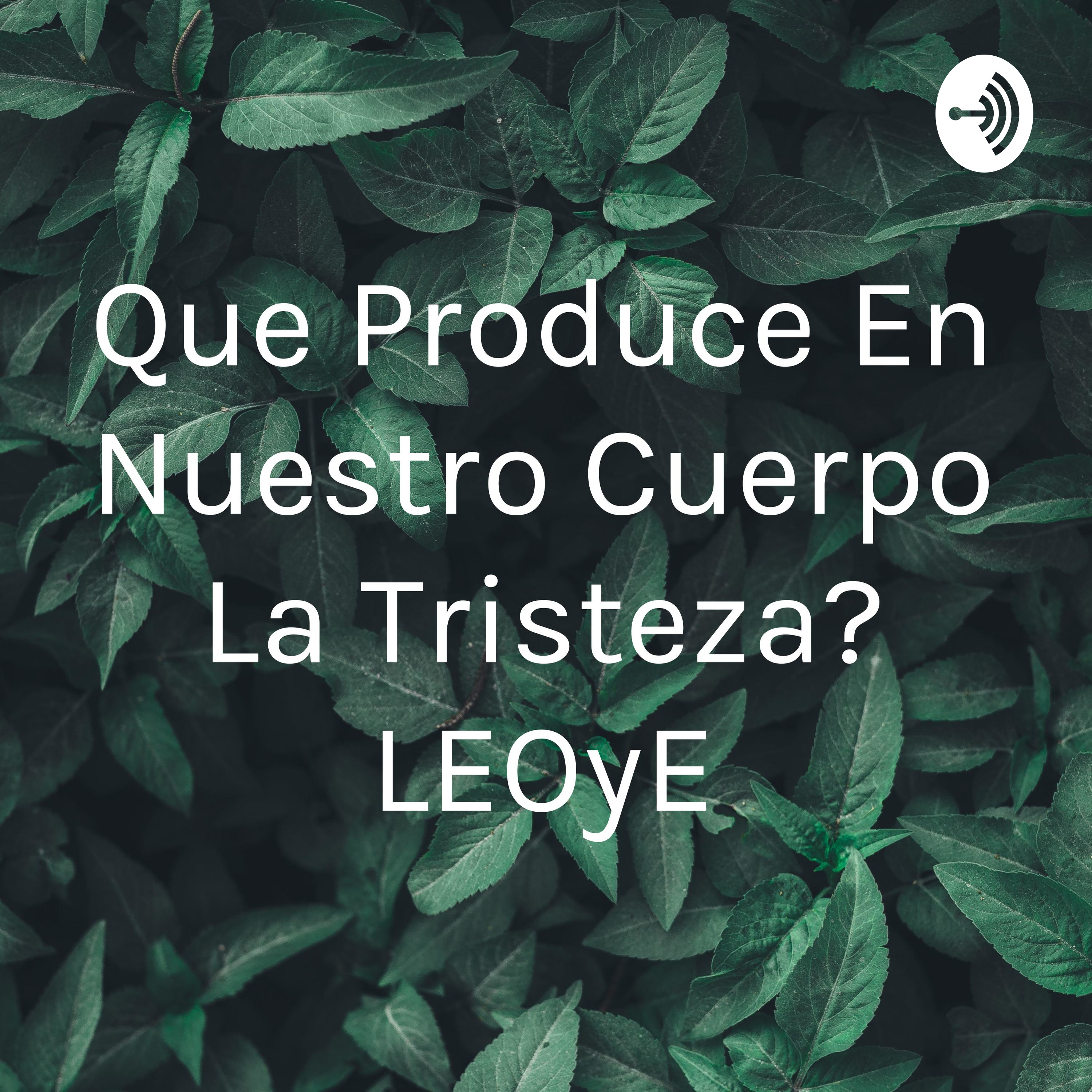 ¿Que Produce En Nuestro Cuerpo La Tristeza? LEOyE