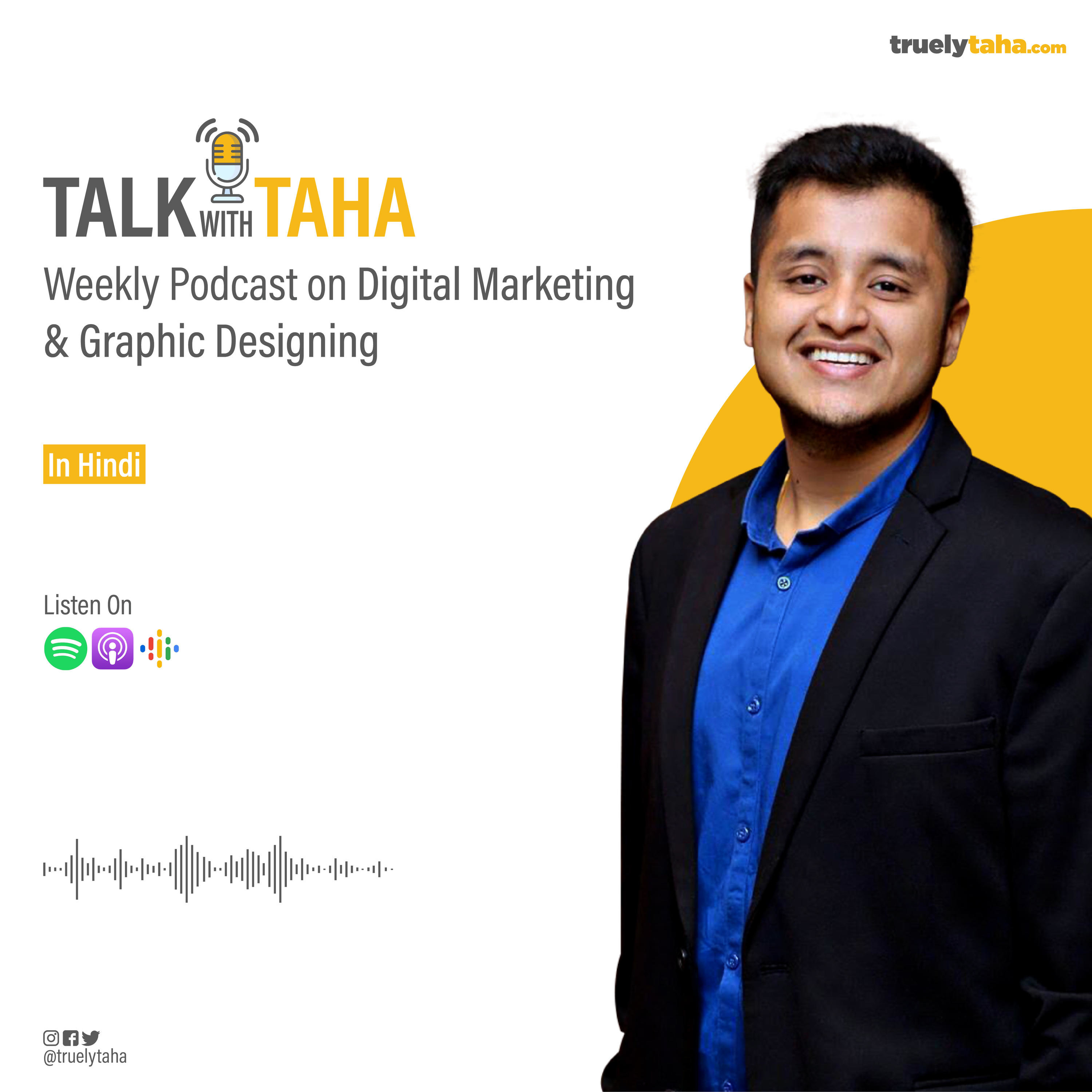 Talk With Taha - Podcast on Digital Marketing & Graphic Designing in Hindi