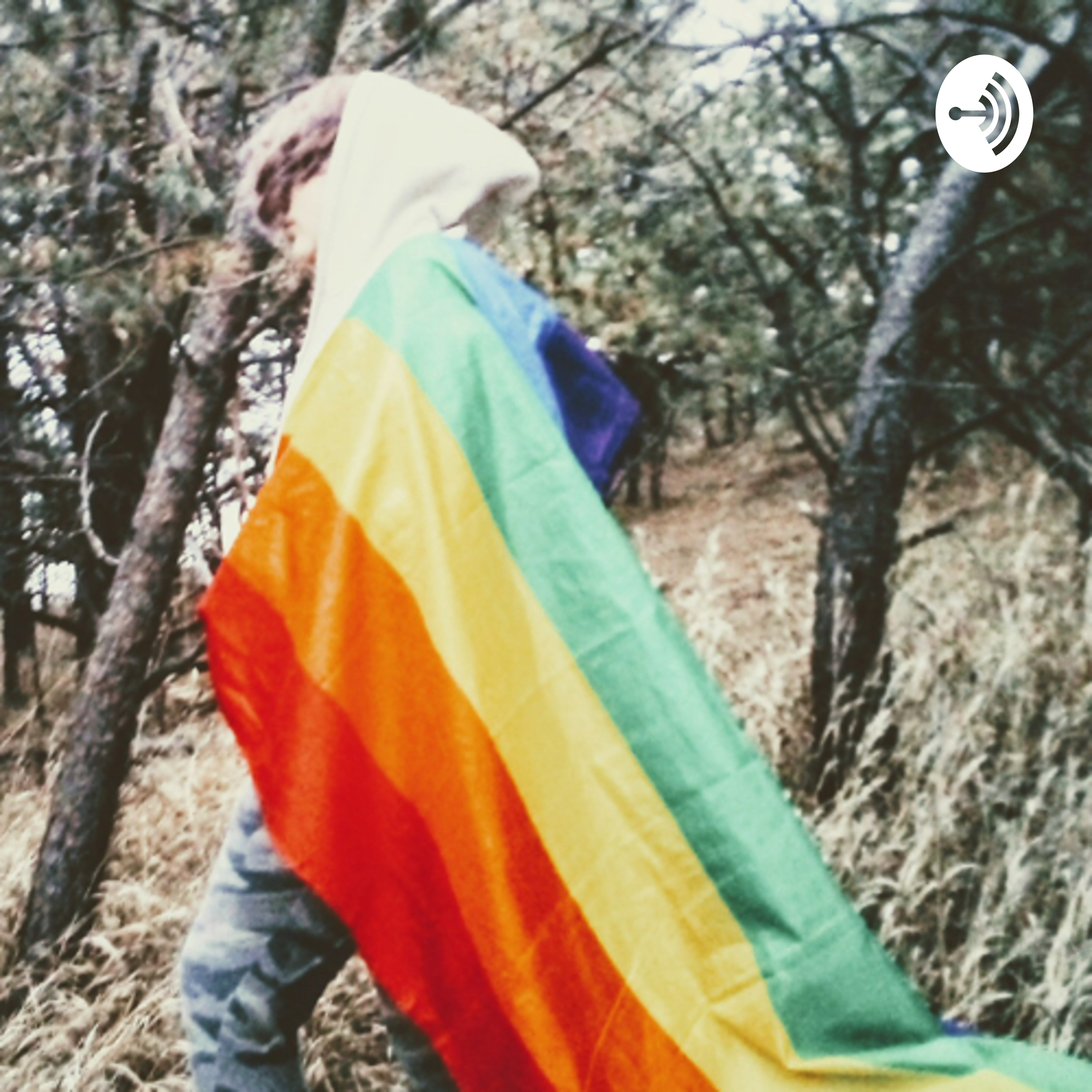 A gay cult podcast artwork