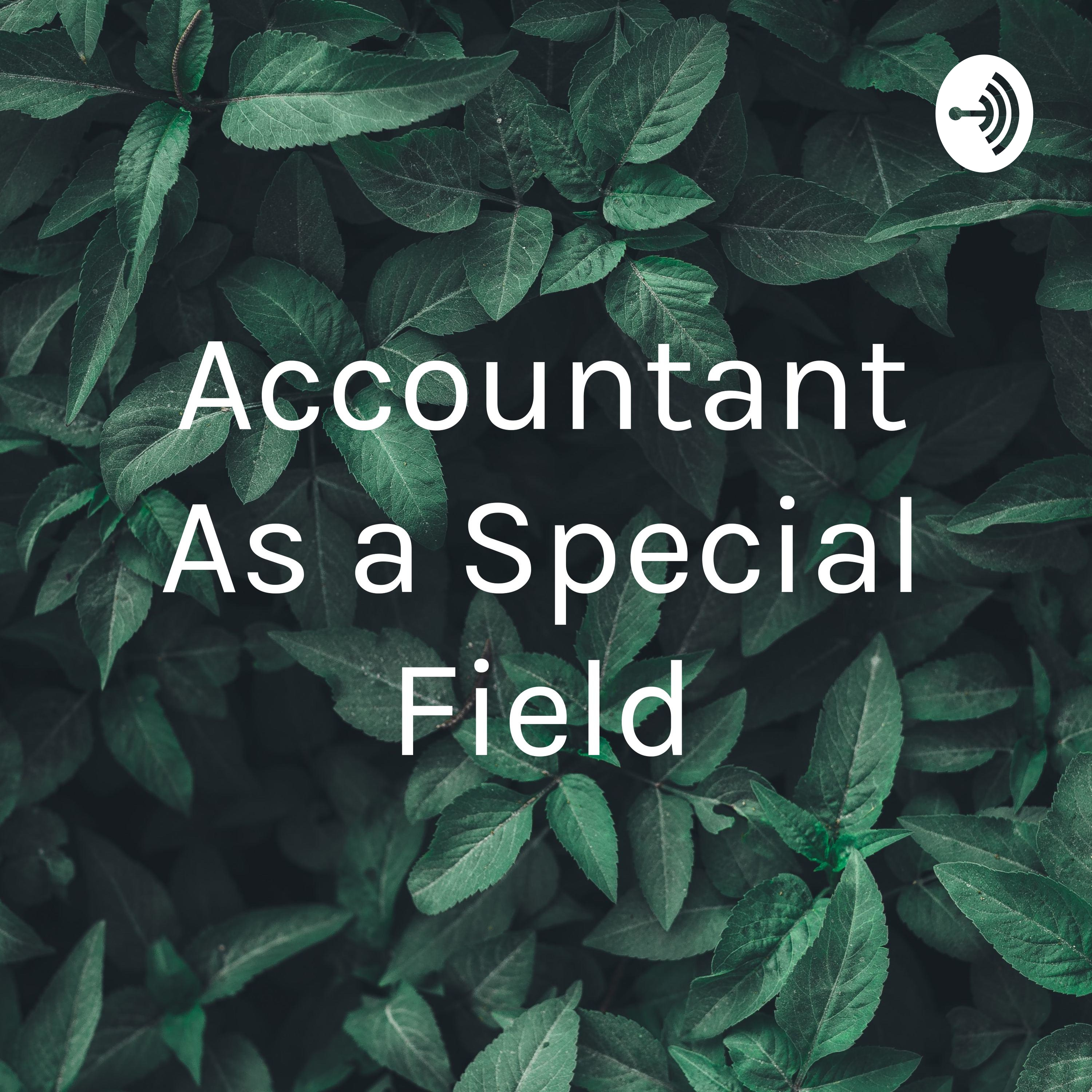 Accountant As a Special Field