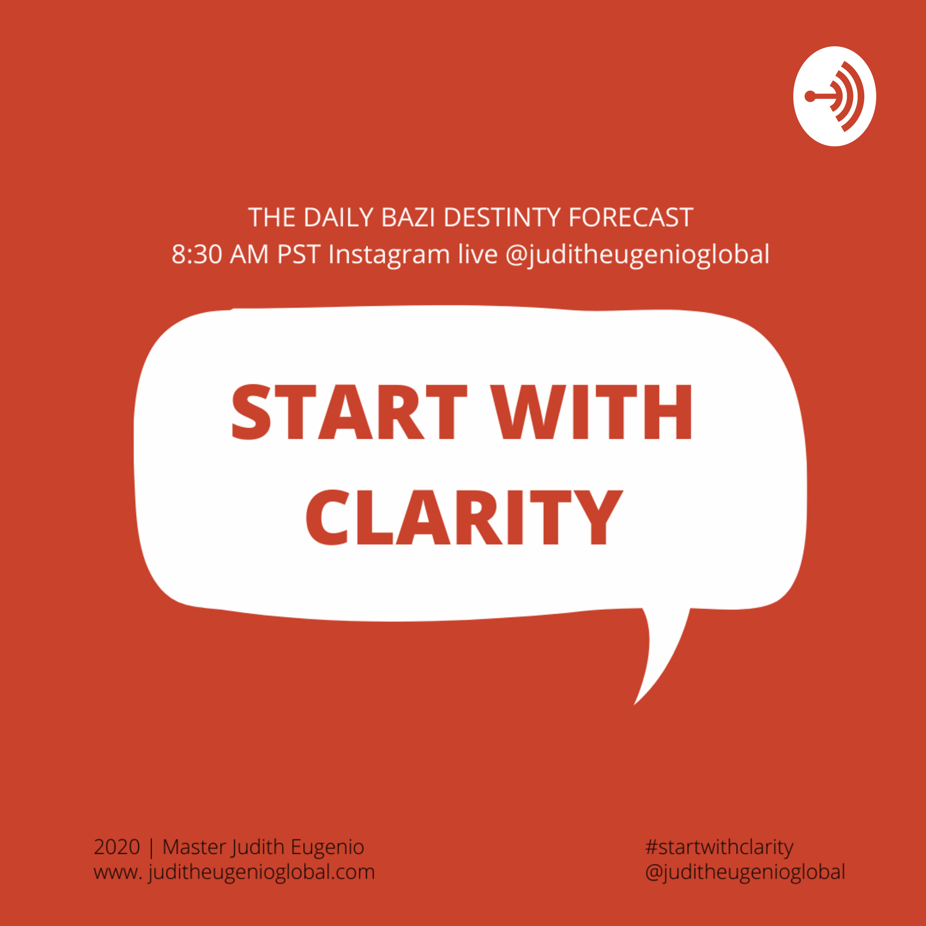 START WITH CLARITY PODCASTby Master Judith Eugenio