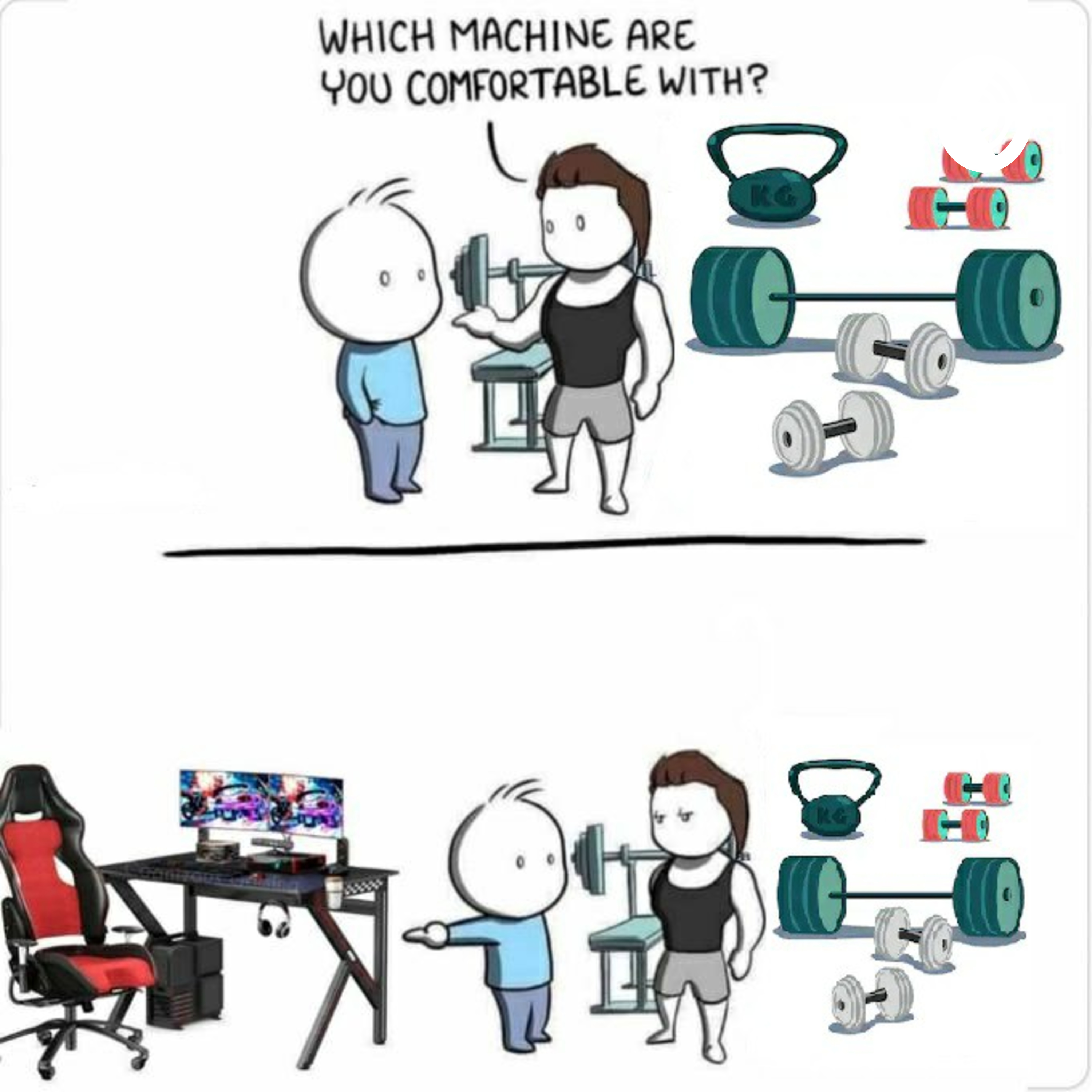 Gamer vs crossfitter
