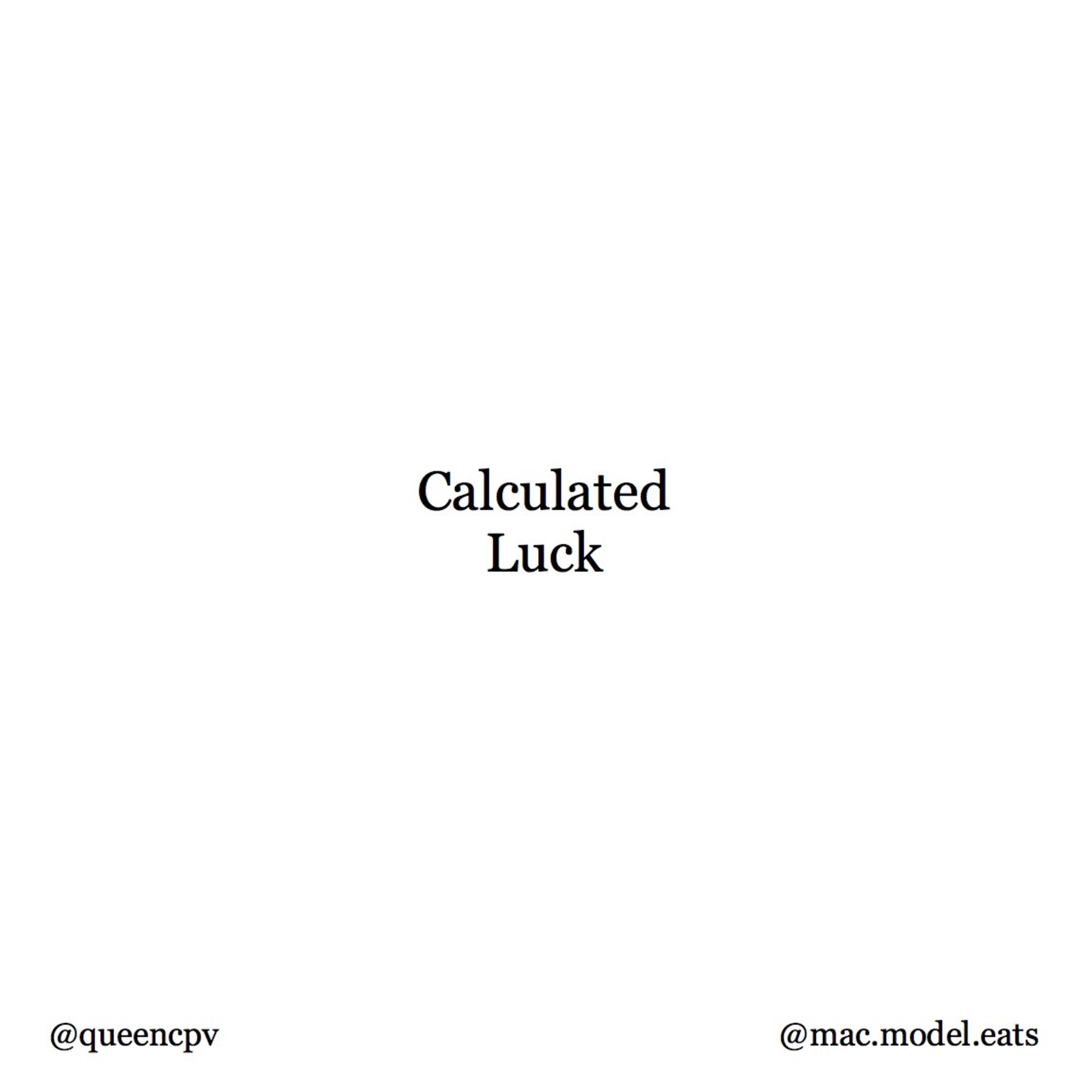 Calculated Luck #26 - Tattoos and Pelotons