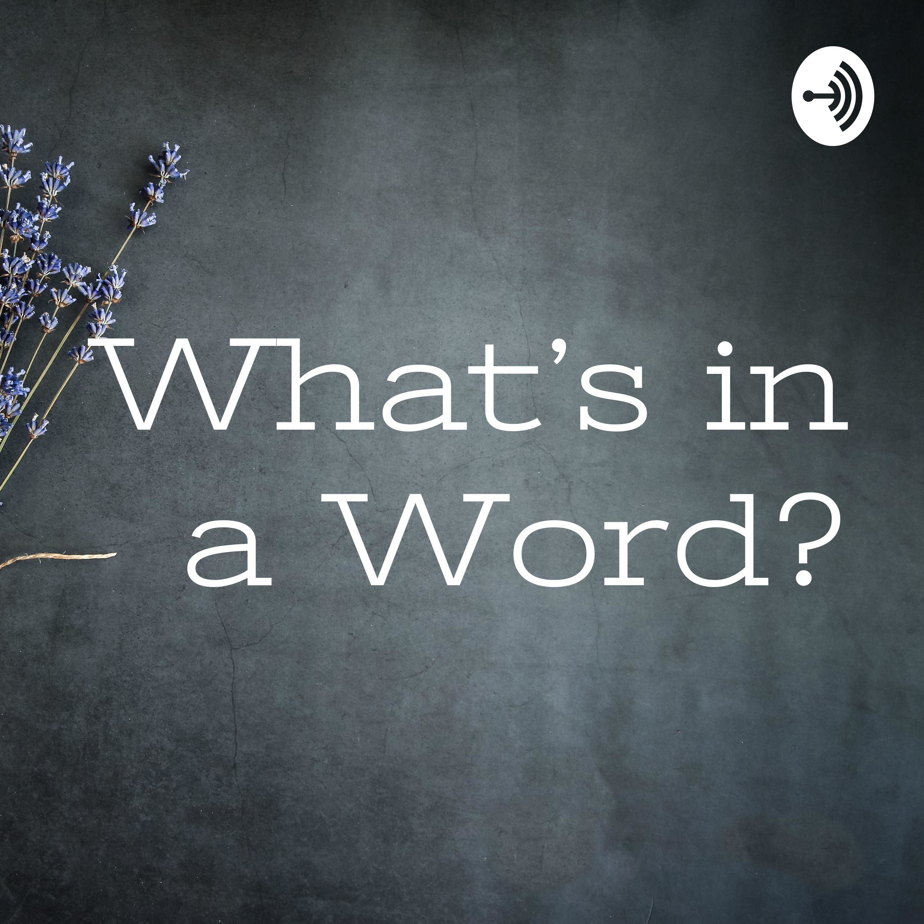 What’s in a Word?