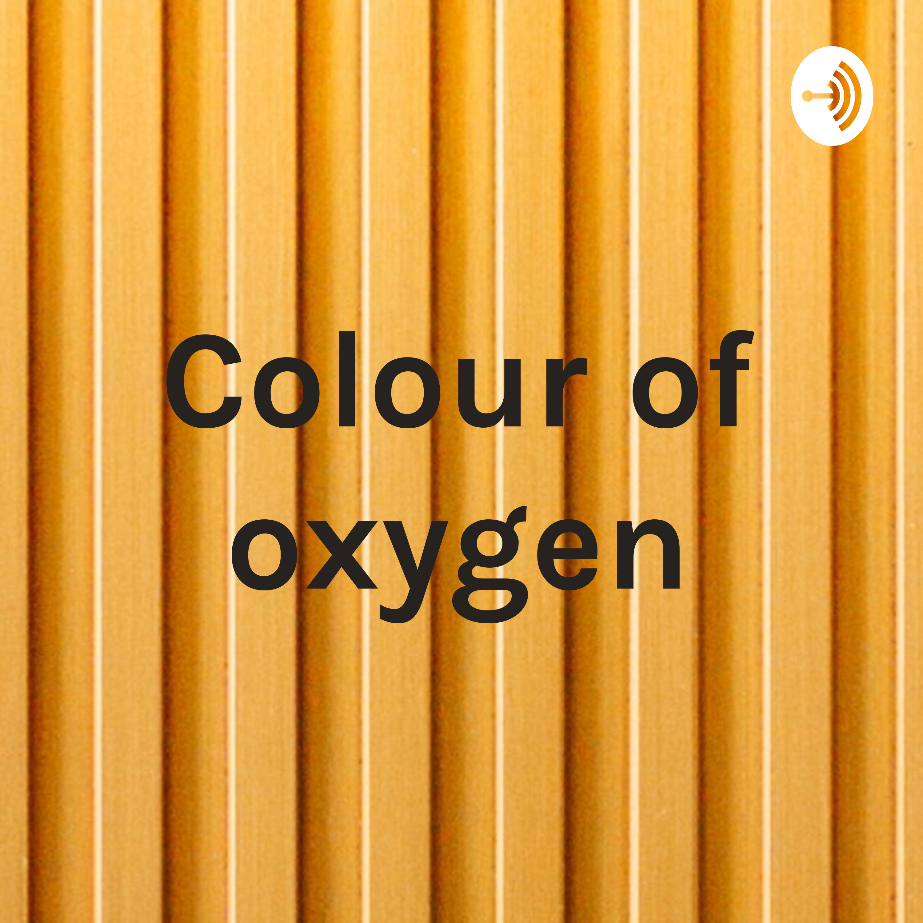 Colour of oxygen