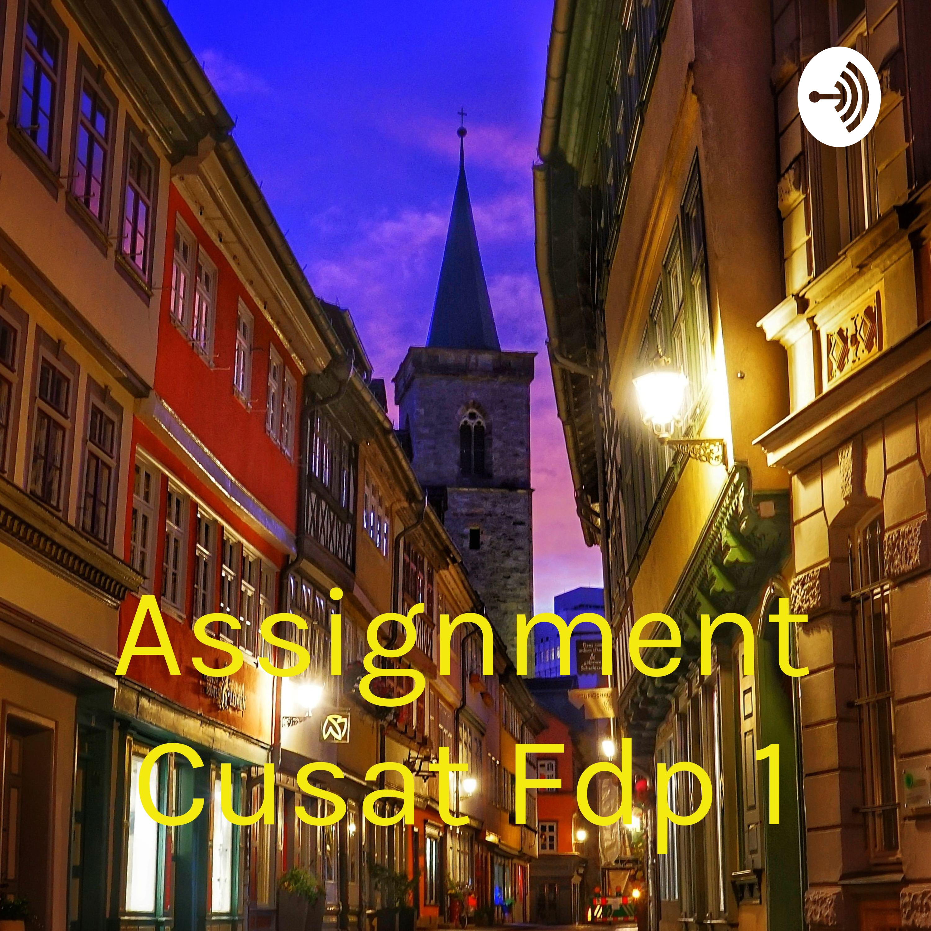 Assignment Cusat Fdp 1