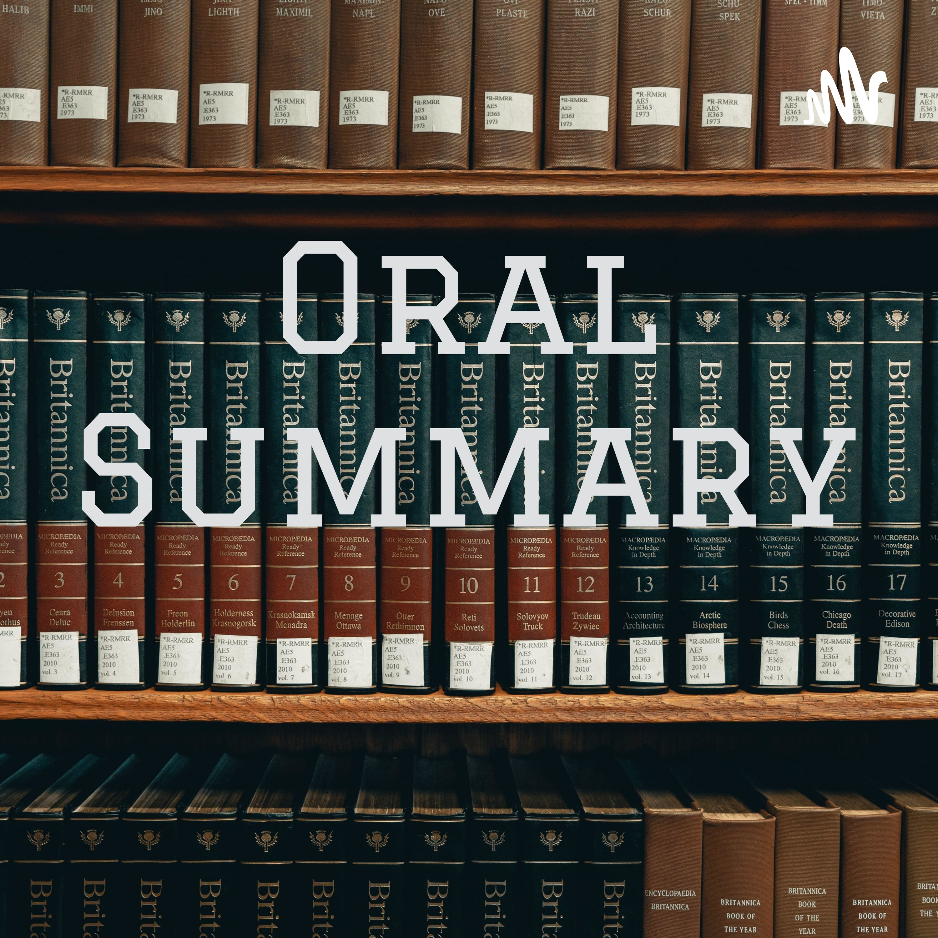 Oral Summary 