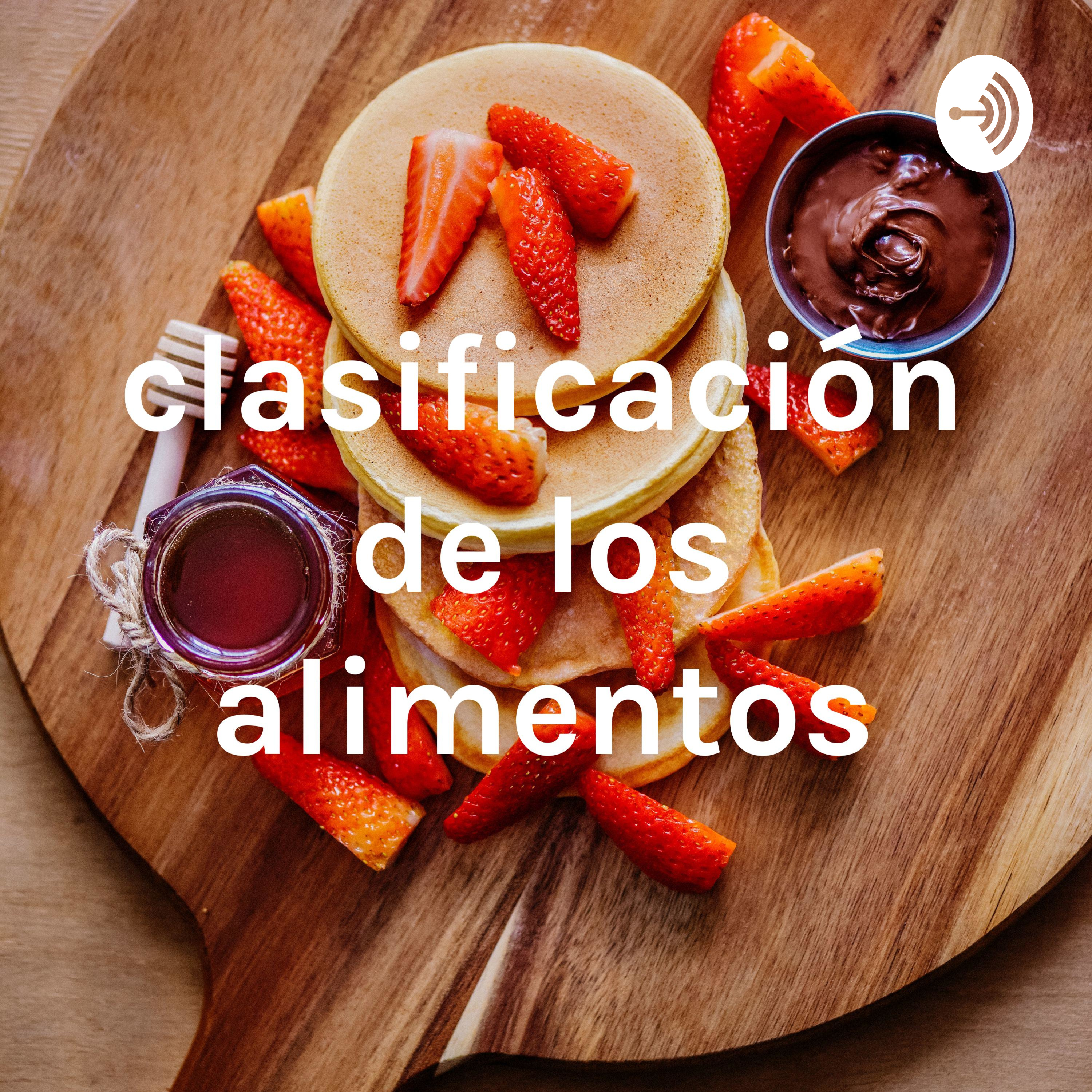 clasificación de los alimentos