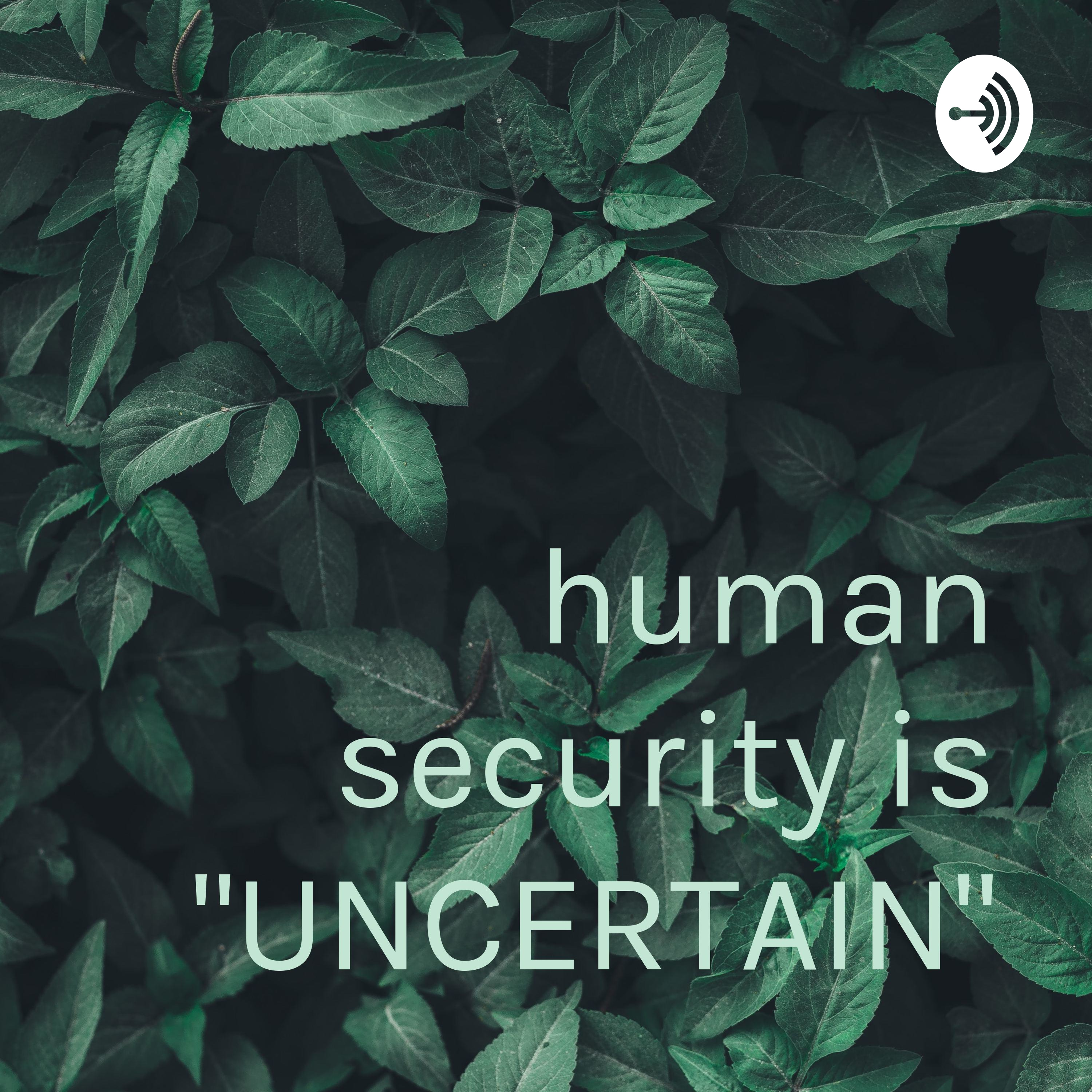 human security is "UNCERTAIN"