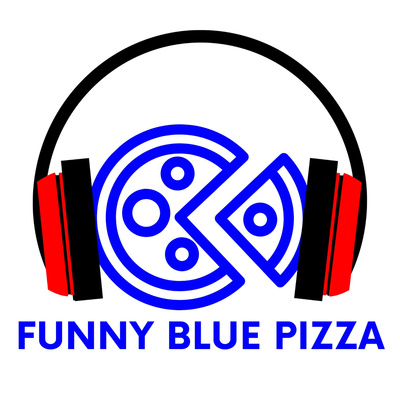 Funny Blue Pizza