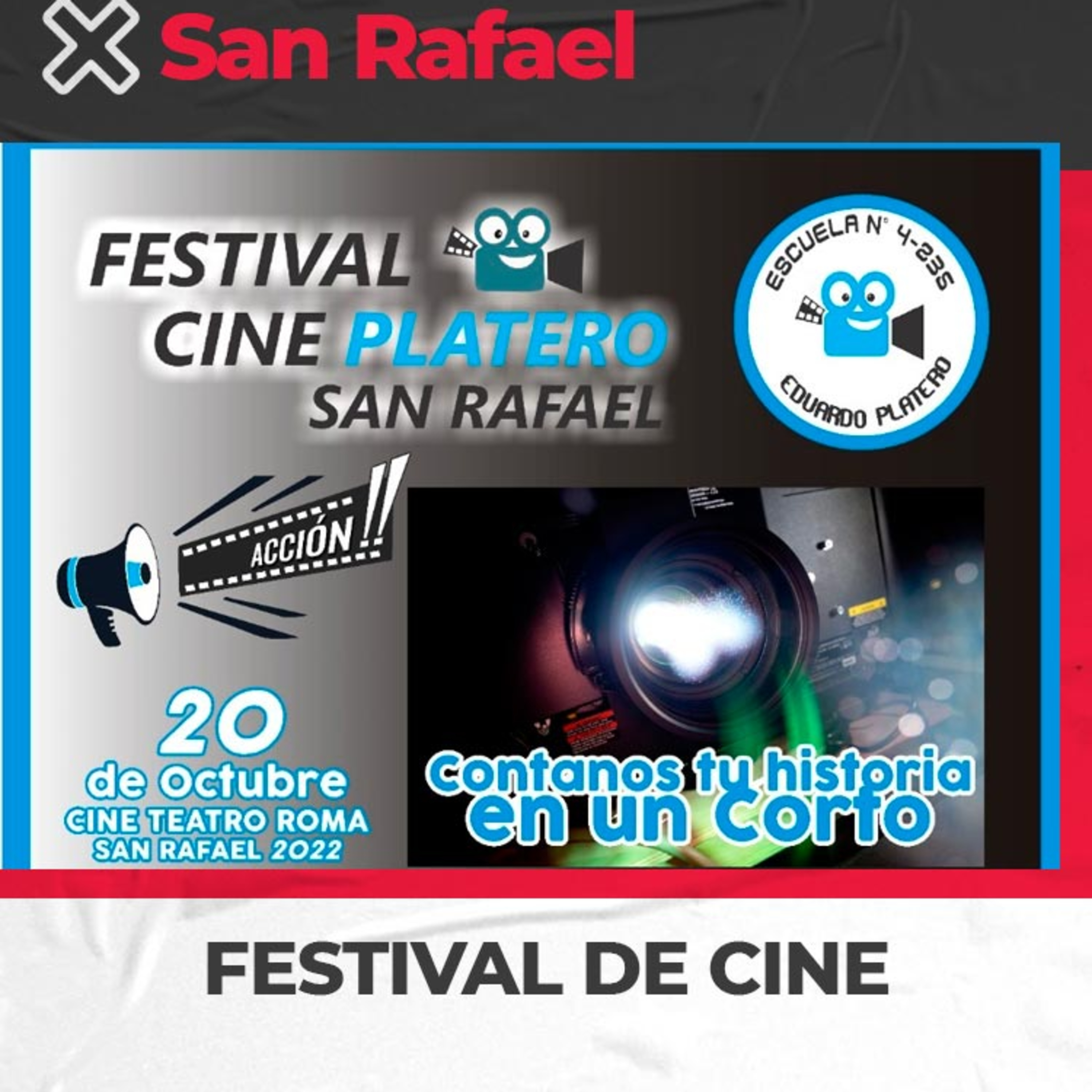 Docentes y Alumnos de Escuela Platero – Festival de cine en el Roma el 20 de octubre episode artwork