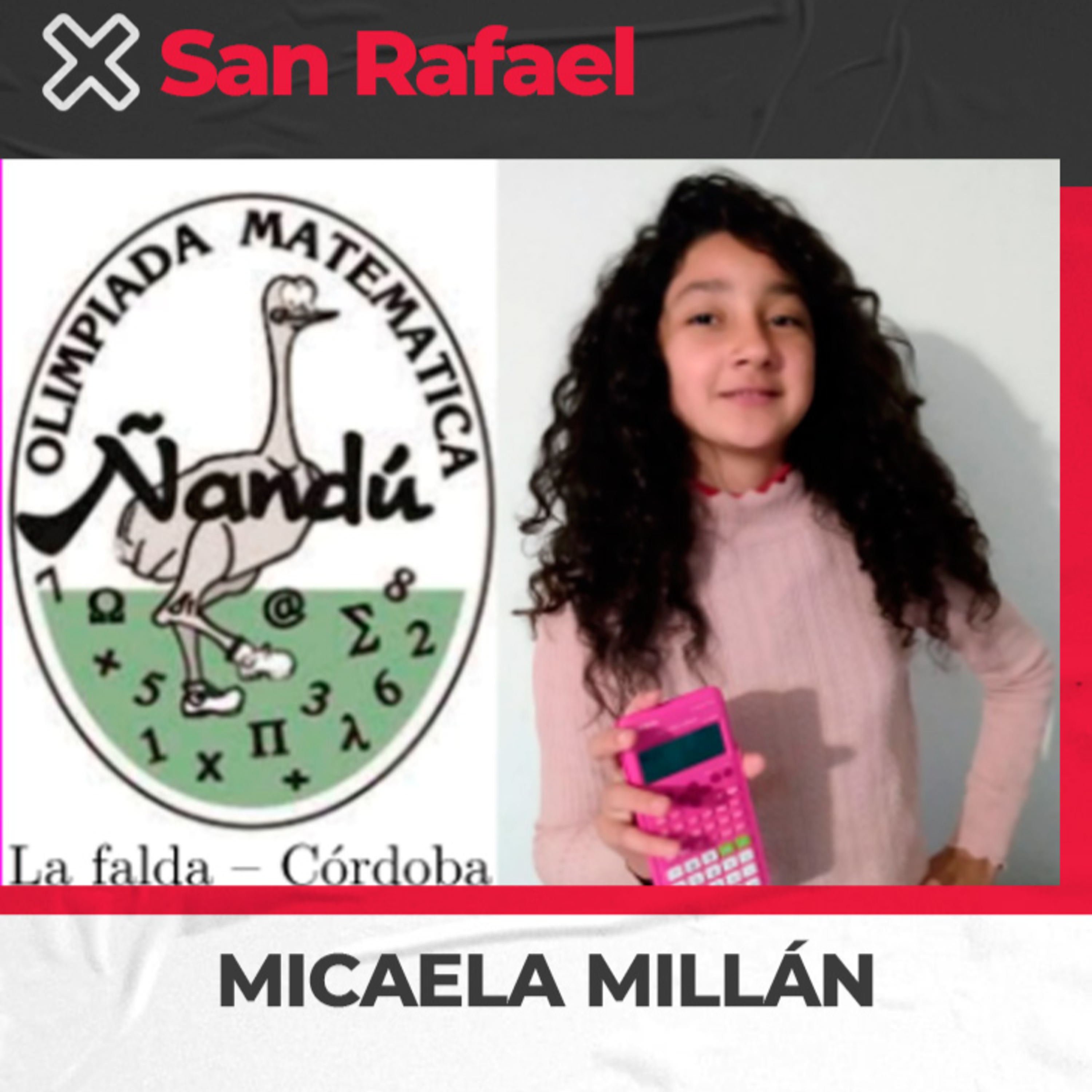 Micaela Millán, sanrafaelina que participará del certamen nacional, Olimpiada Matemática Ñandú episode artwork