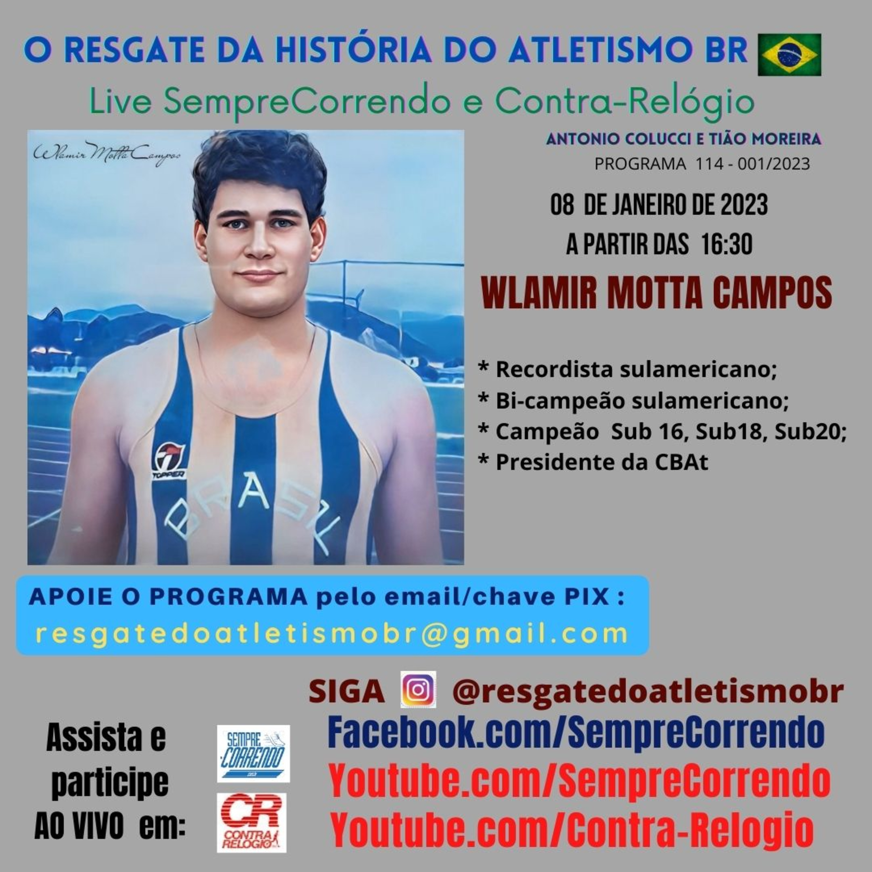 O Resgate da História do Atletismo Brasileiro - Lives Sempre Correndo