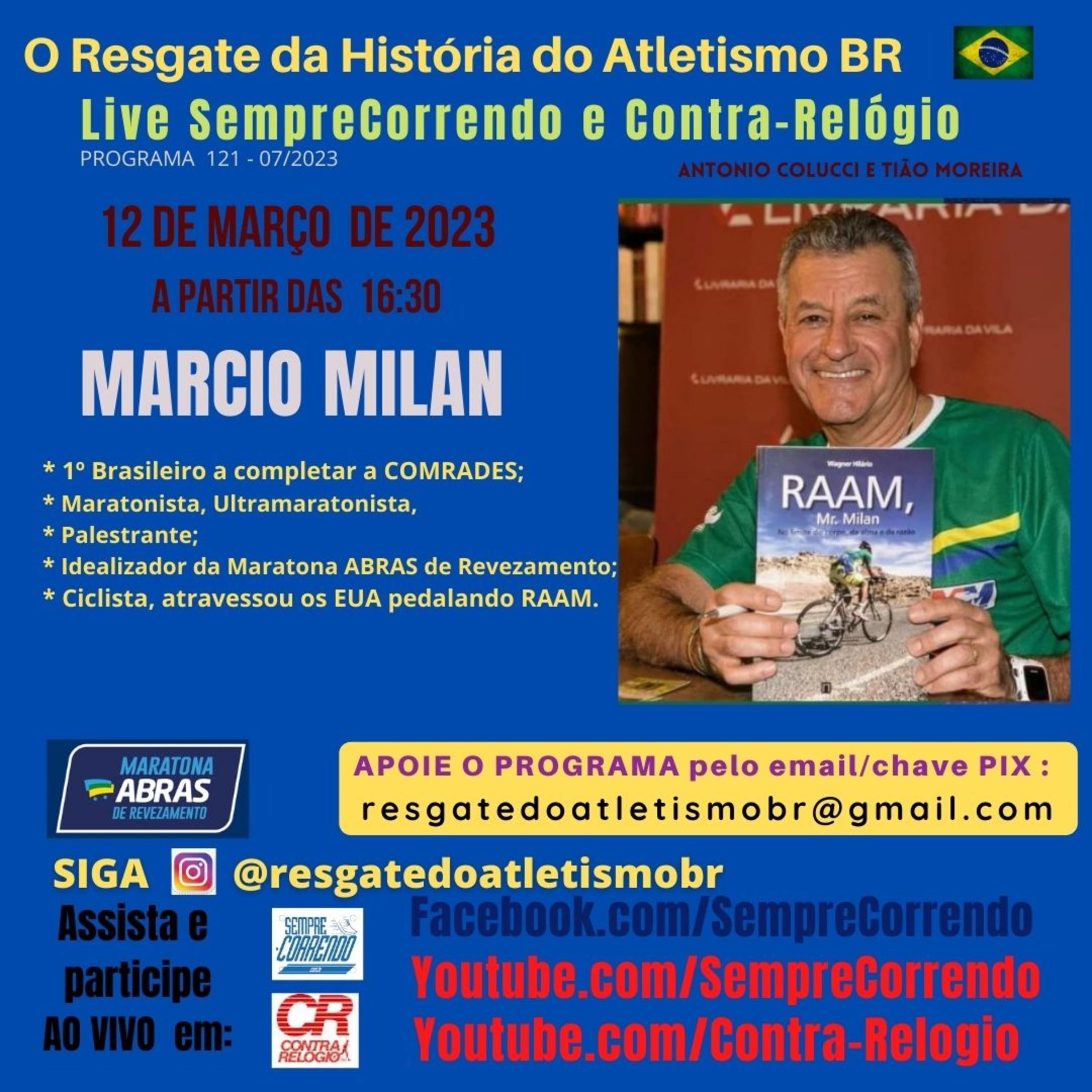 O Resgate da História do Atletismo Brasileiro - Lives Sempre Correndo