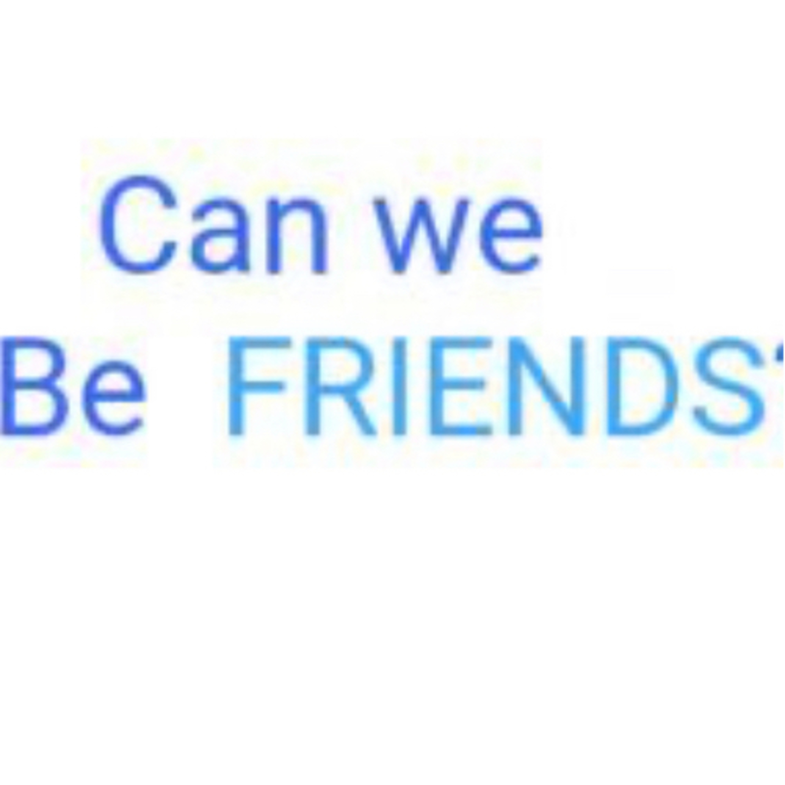 WHY CAN’T WE BE FRIENDS? episode artwork