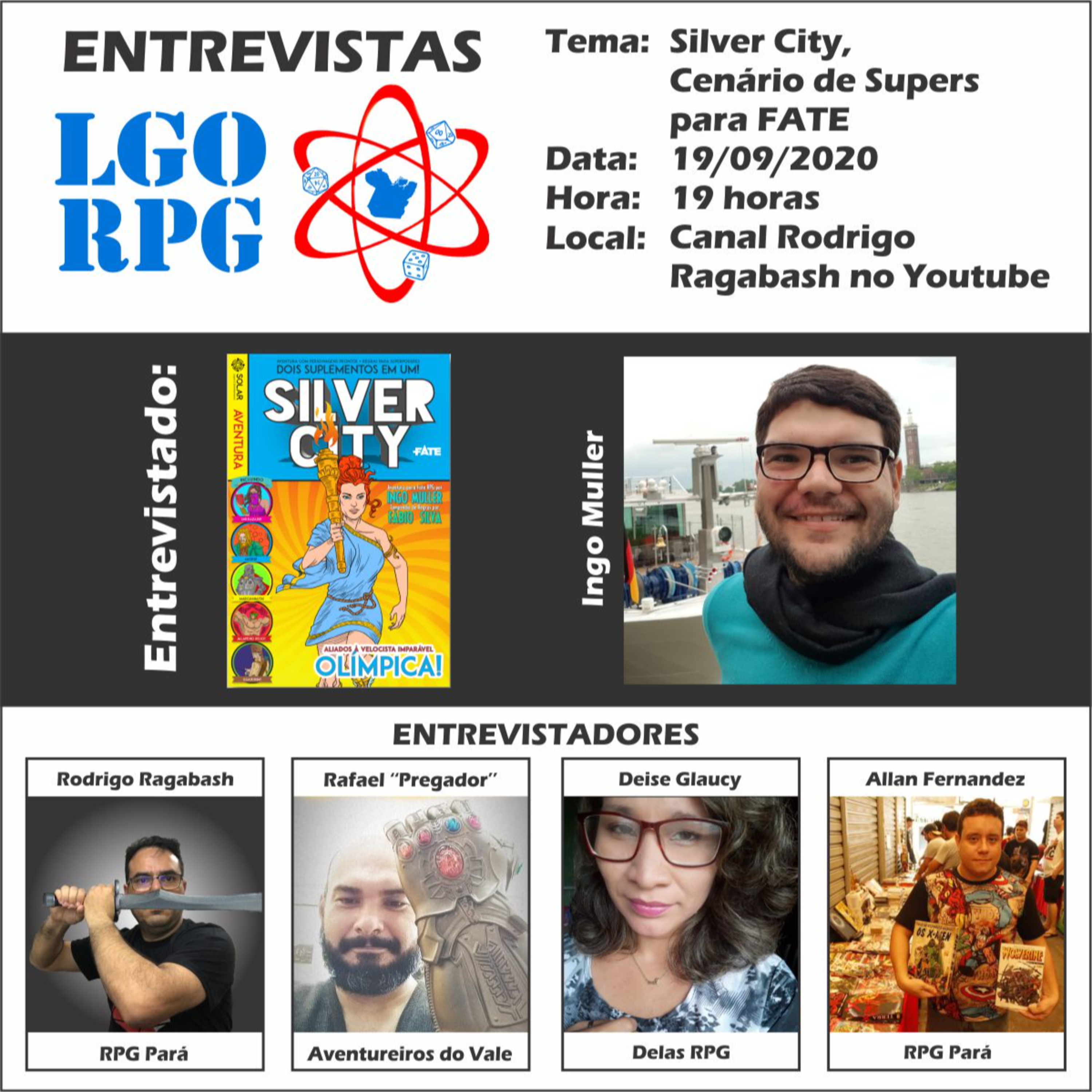 Entrevistas LGORPG: Silver City, Cenário de Supers para FATE episode artwork
