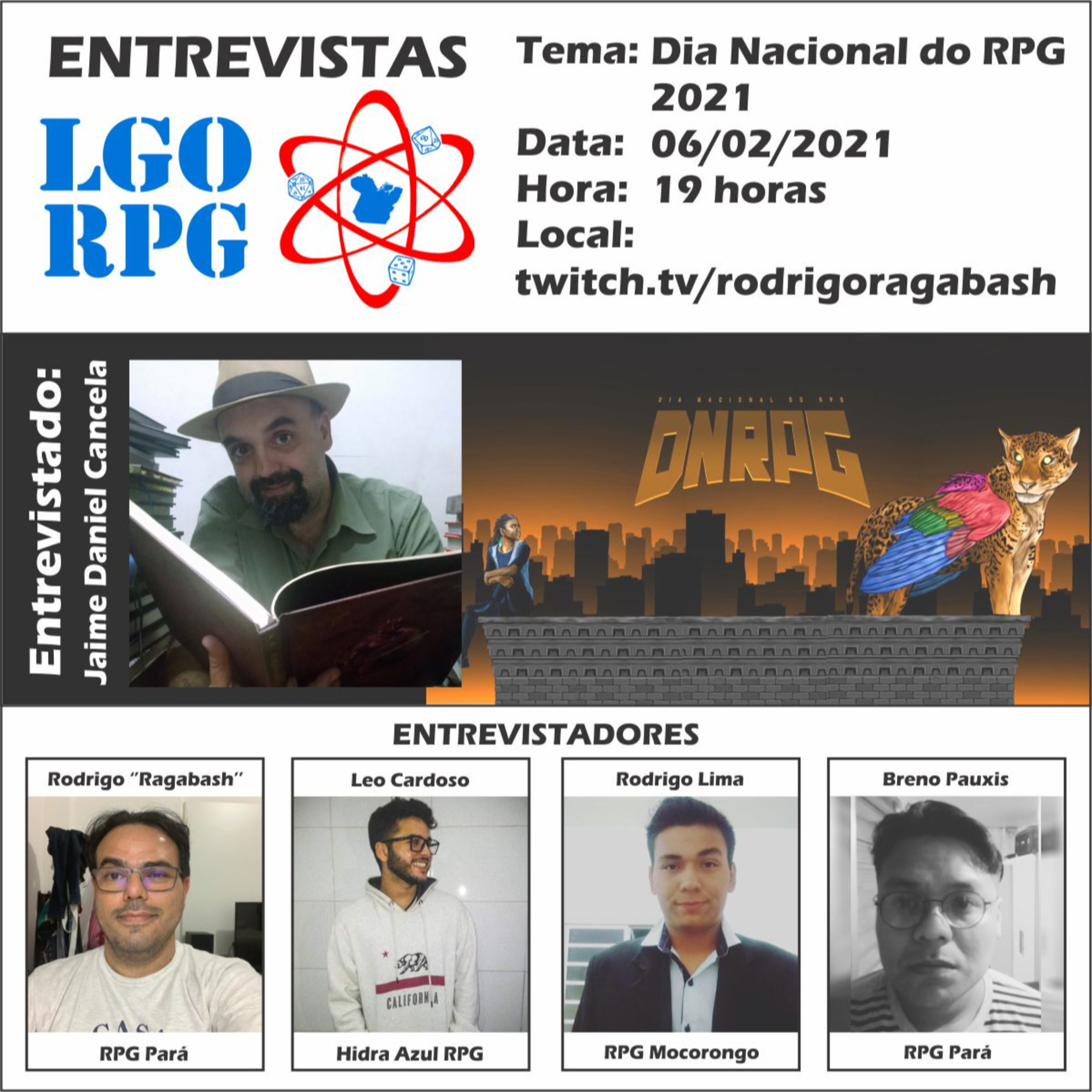 Entrevistas LGORPG: Jaime Daniel Cancela e o Dia Nacional do RPG 2021 episode artwork