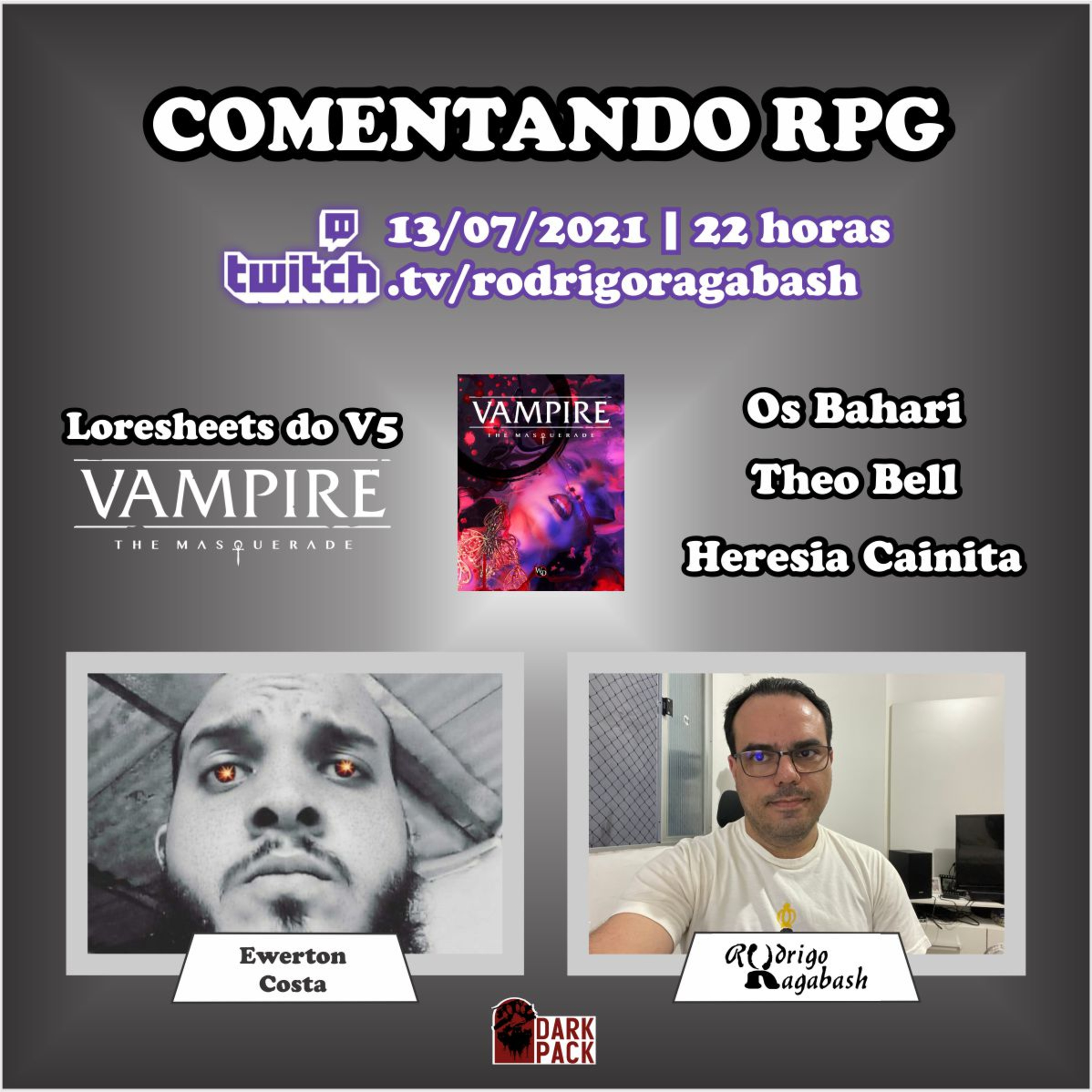 Loresheets do V5 #1: Os Bahari, Theo Bell e Heresia Cainita episode artwork